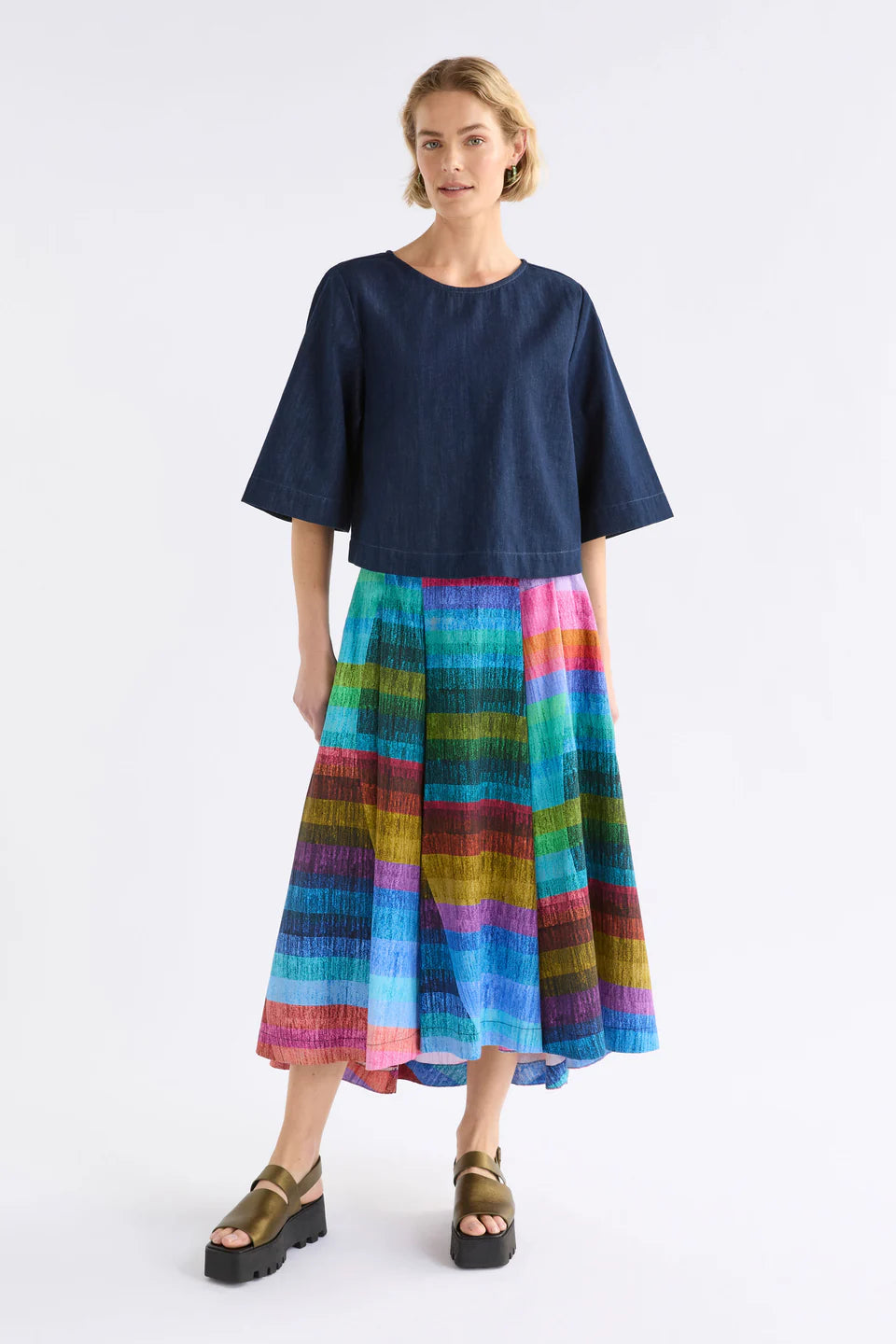 Elk Dennem Top - Dark Blue Rinse