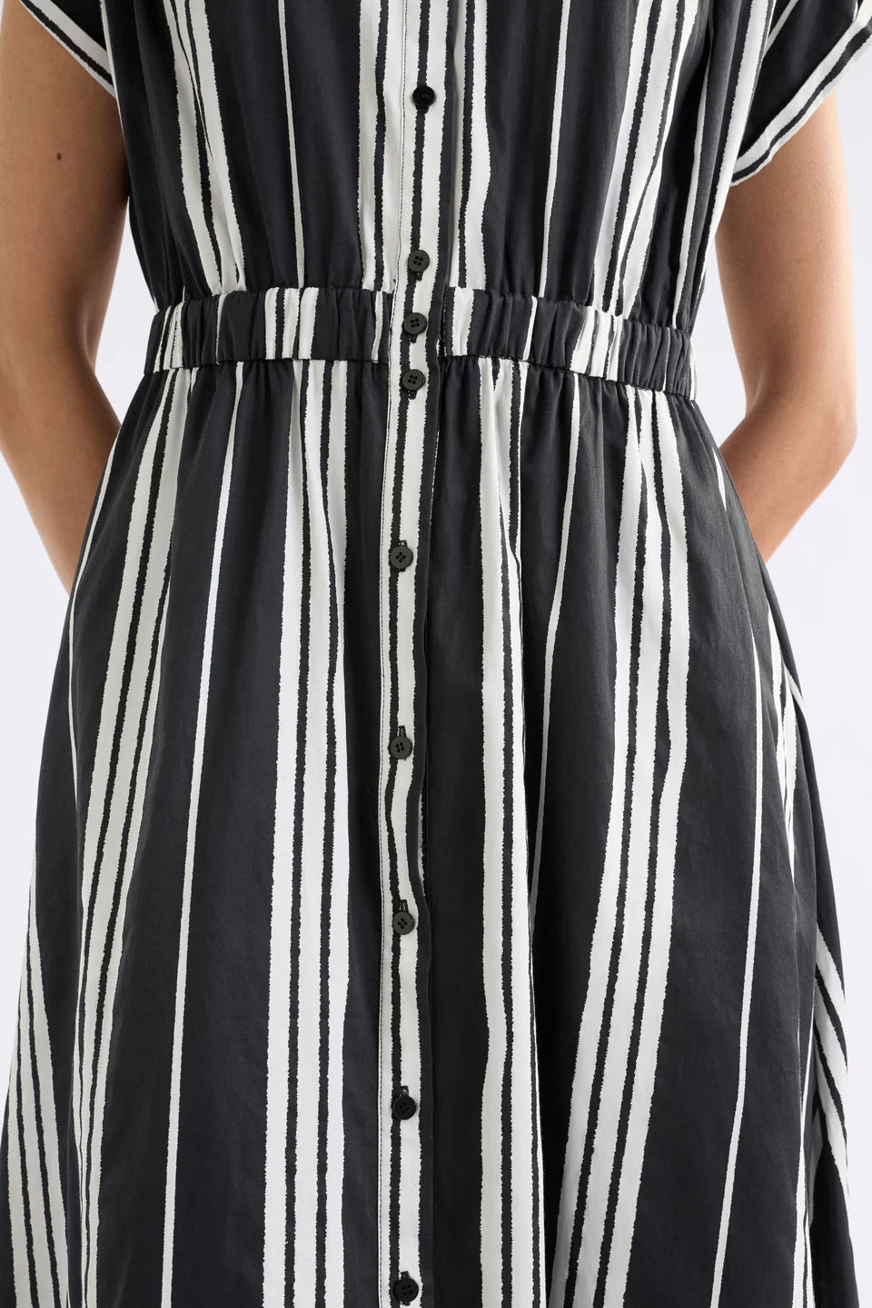 Elk Reza Shirt Dress - Fez Print Black