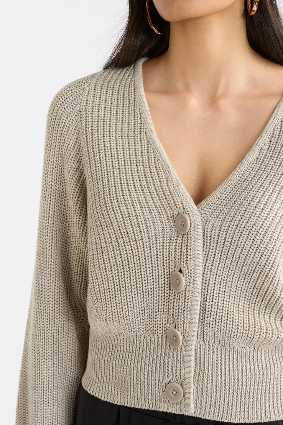 Elk Saari Cardigan - Ecru