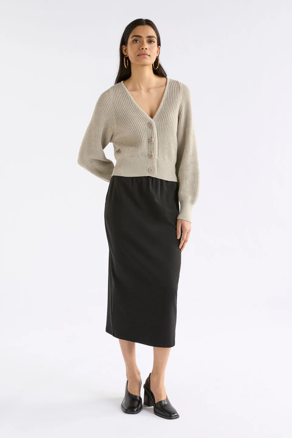 Elk Saari Cardigan - Ecru