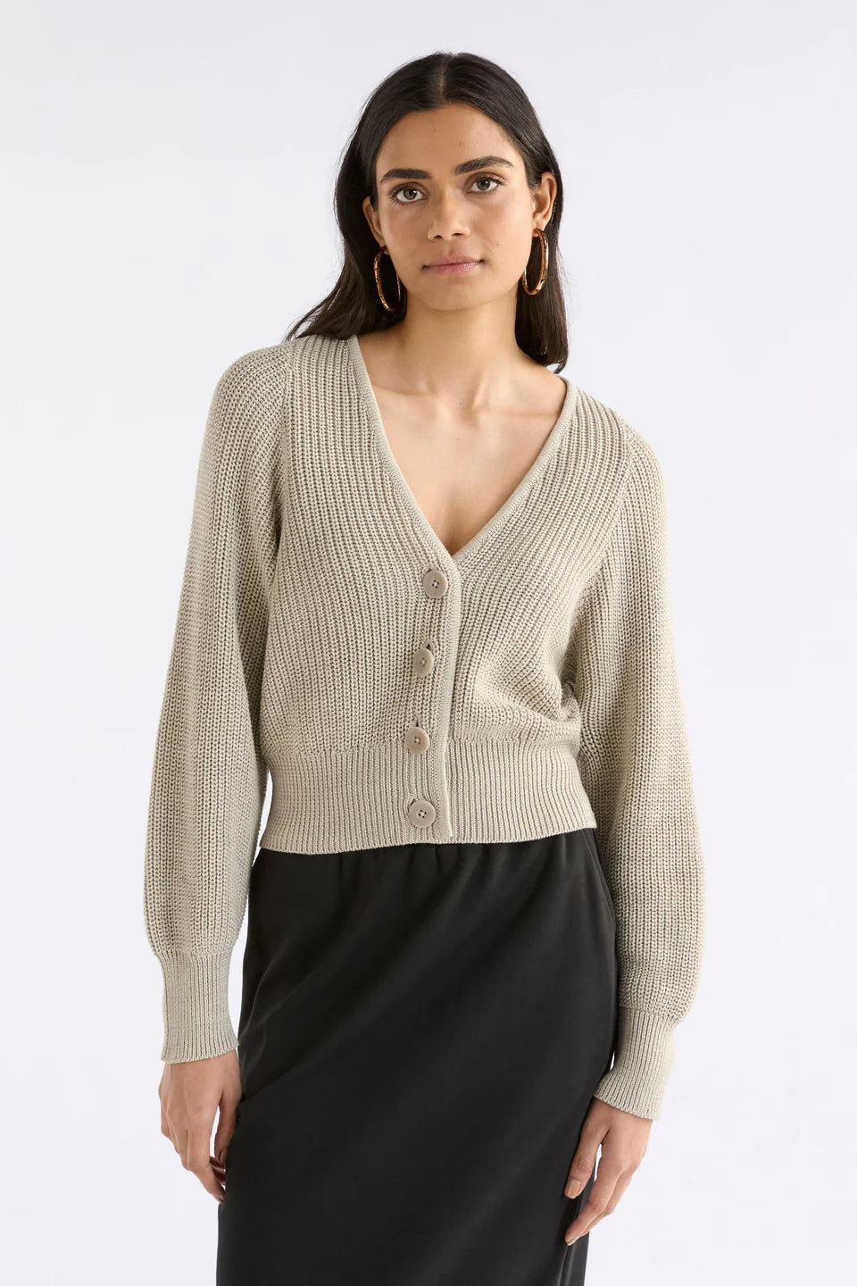 Elk Saari Cardigan - Ecru