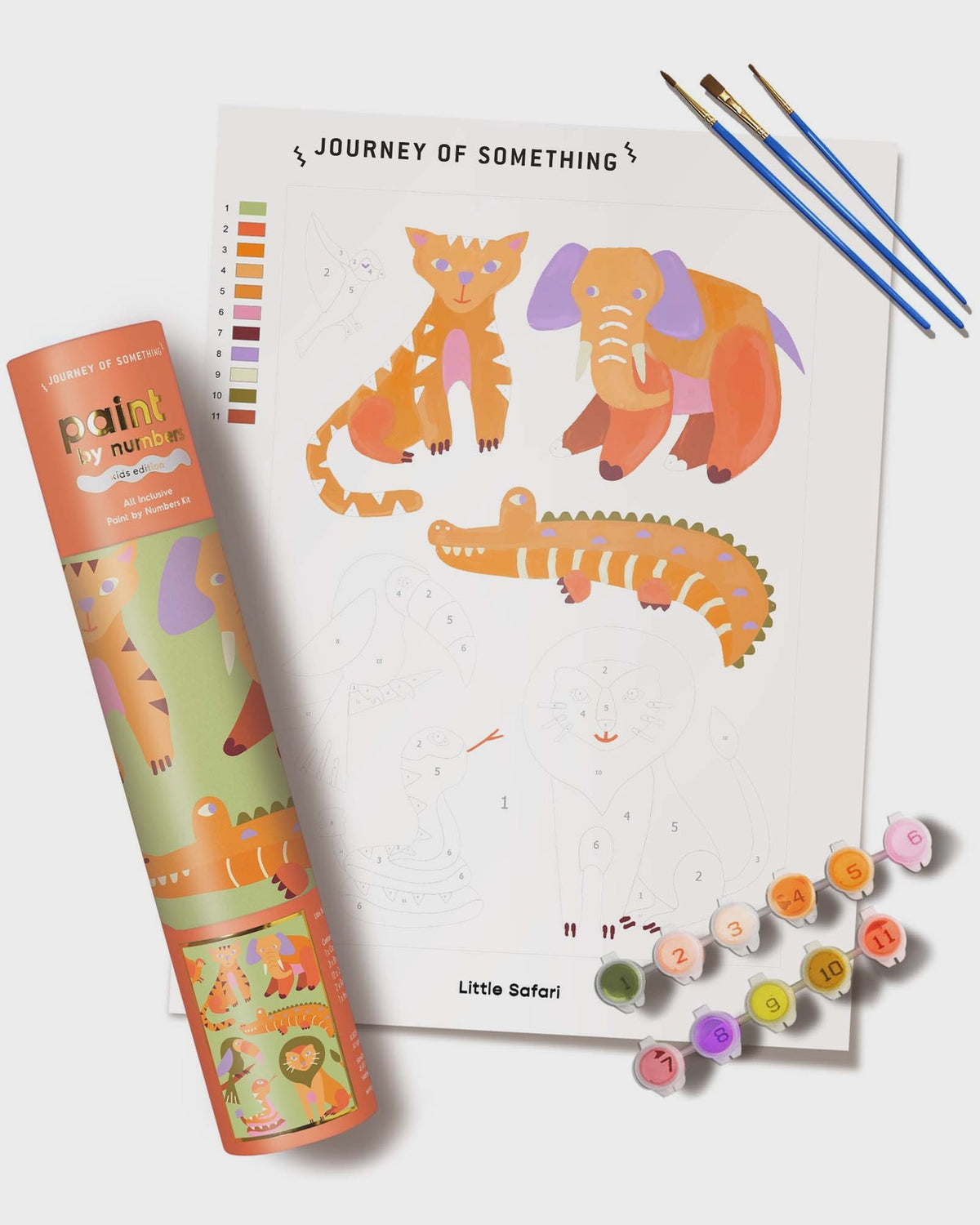 Kids Paint by Numbers - Little Safari