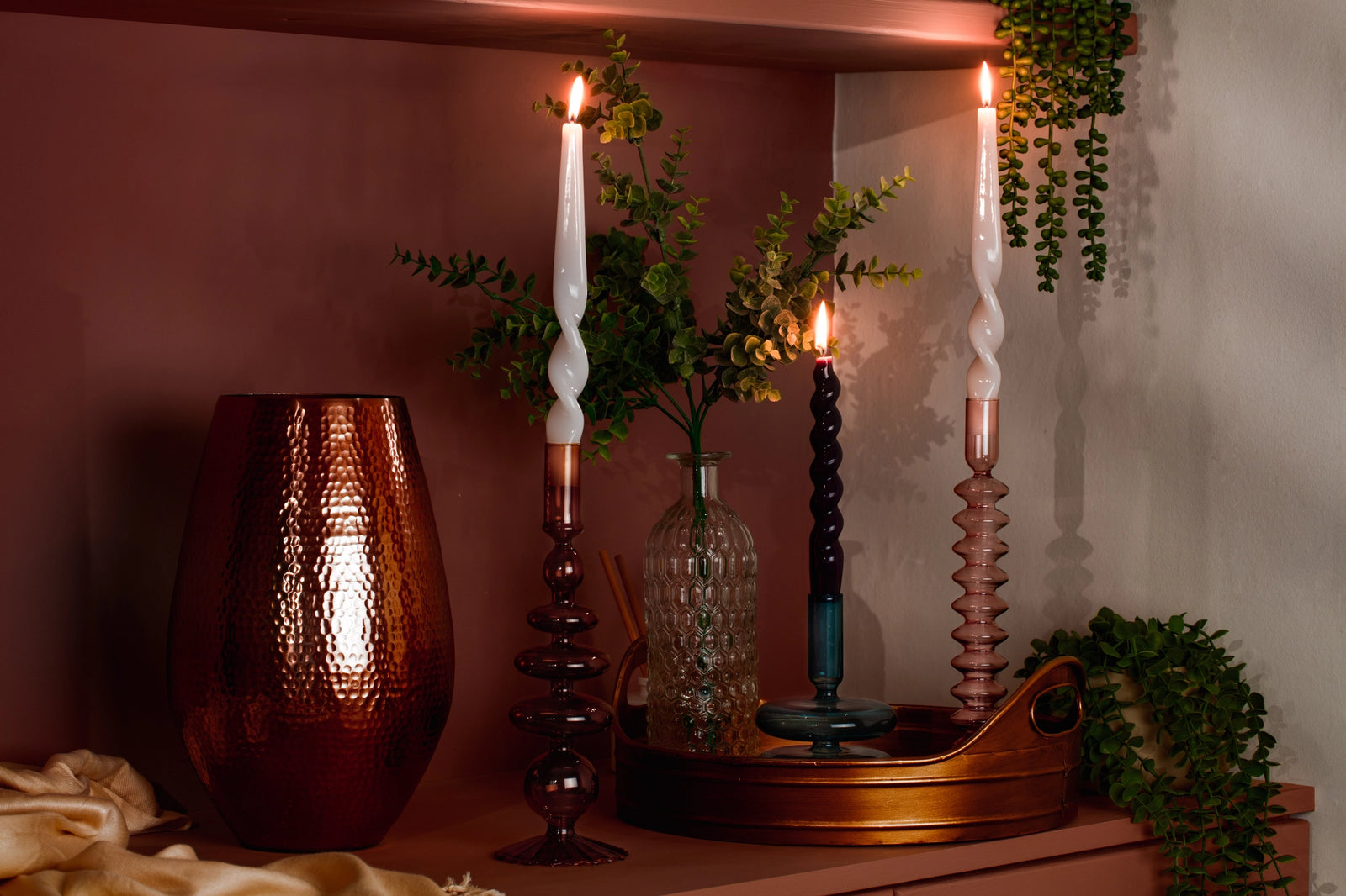 Maegen Candle Holder - Champagne