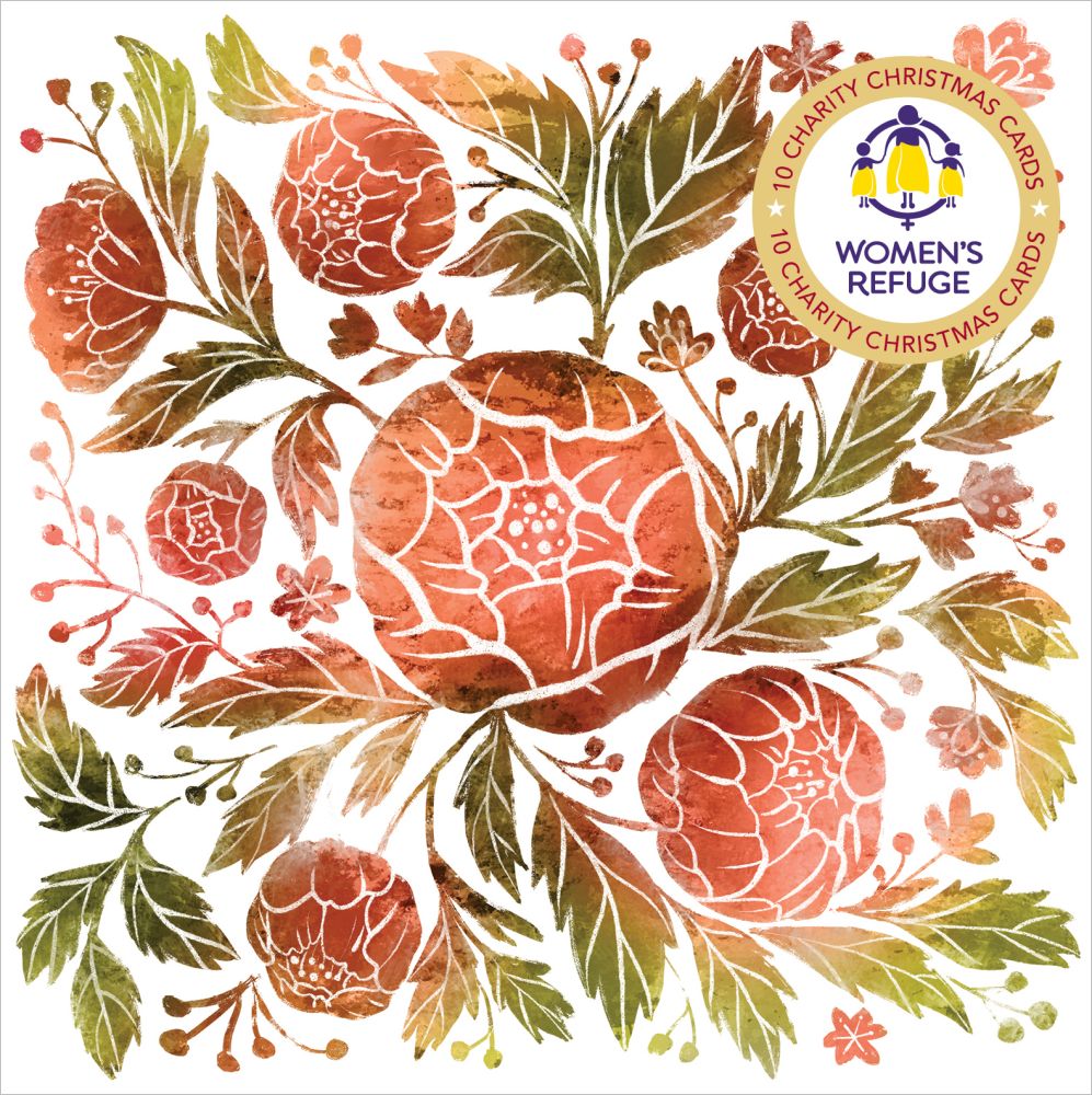 Women's Refuge Christmas Card 10 Pack - Floral Christmas