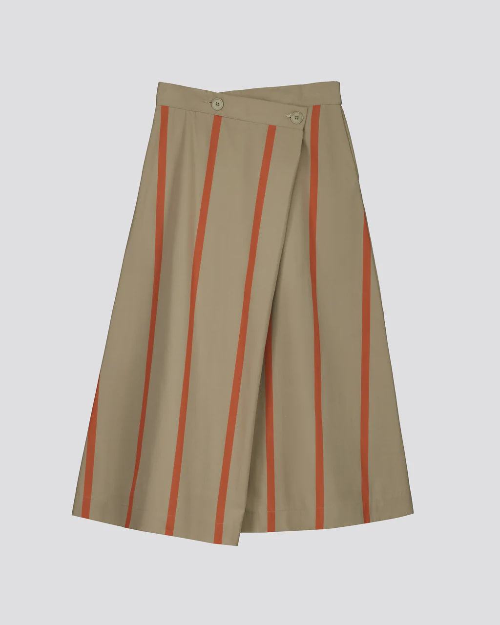 Kowtow Fold Skirt - Nasturtium Stripe