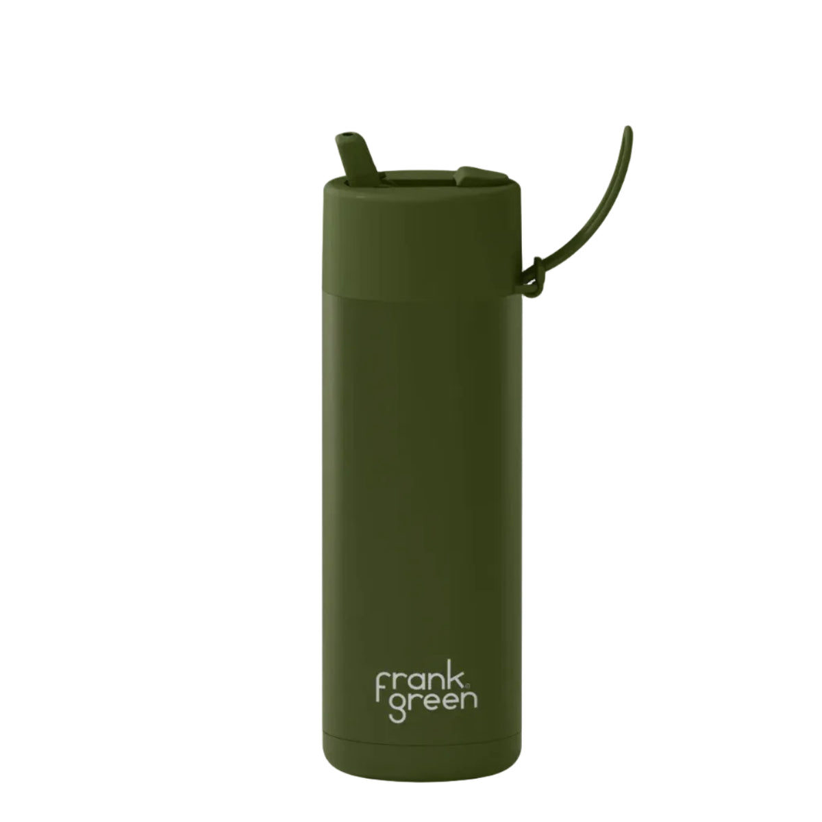 Frank Green Flipstraw Reusable Bottle 20oz/595ml - Khaki