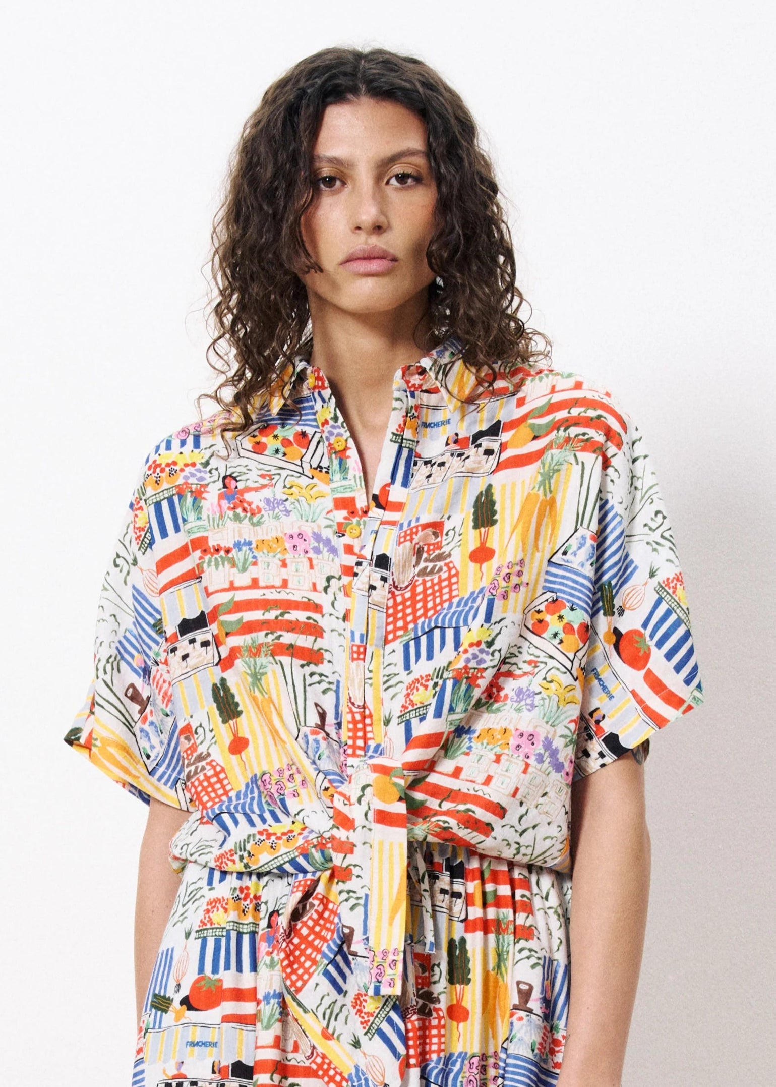 FRNCH Celiane Blouse - Market Print