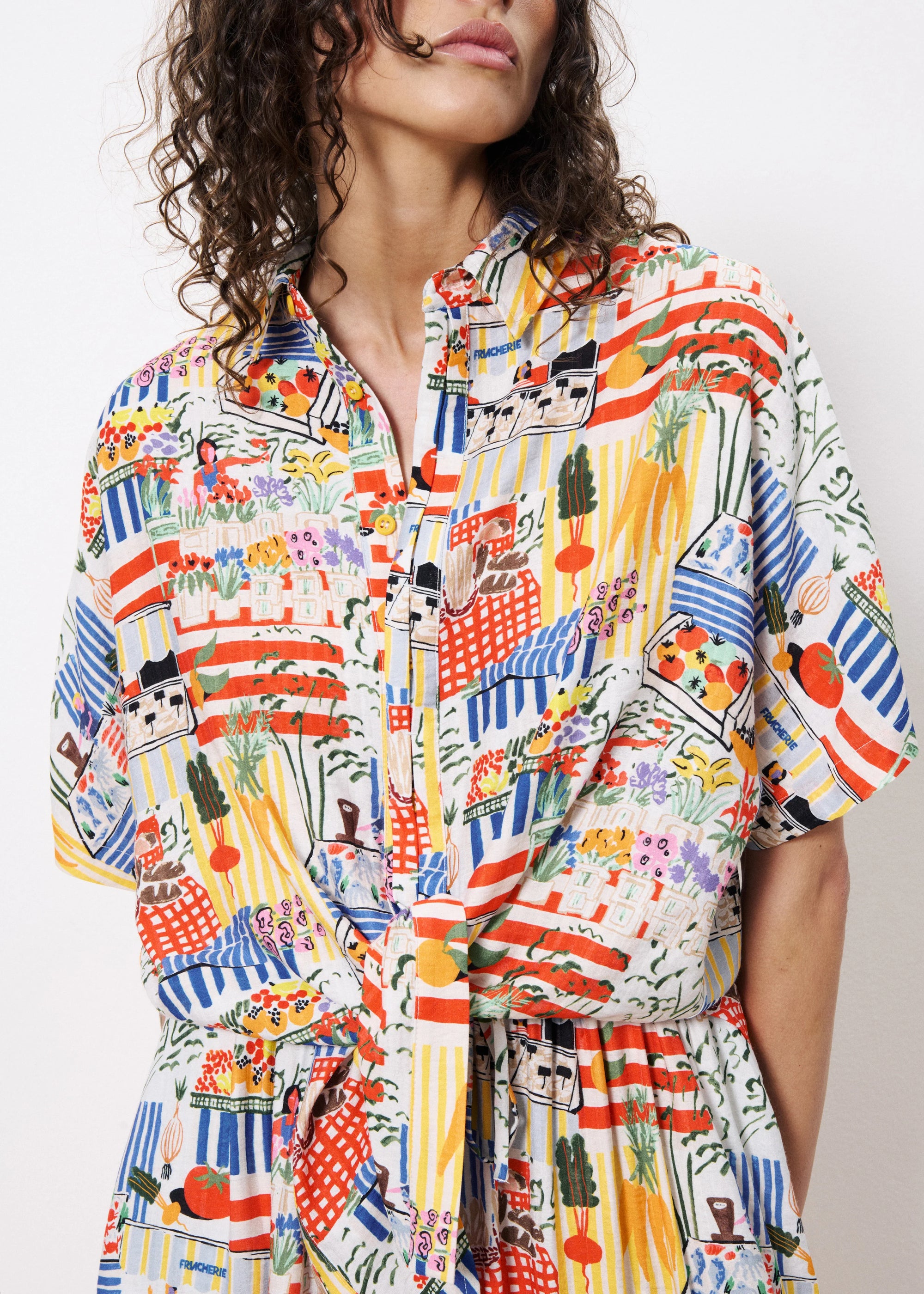 FRNCH Celiane Blouse - Market Print