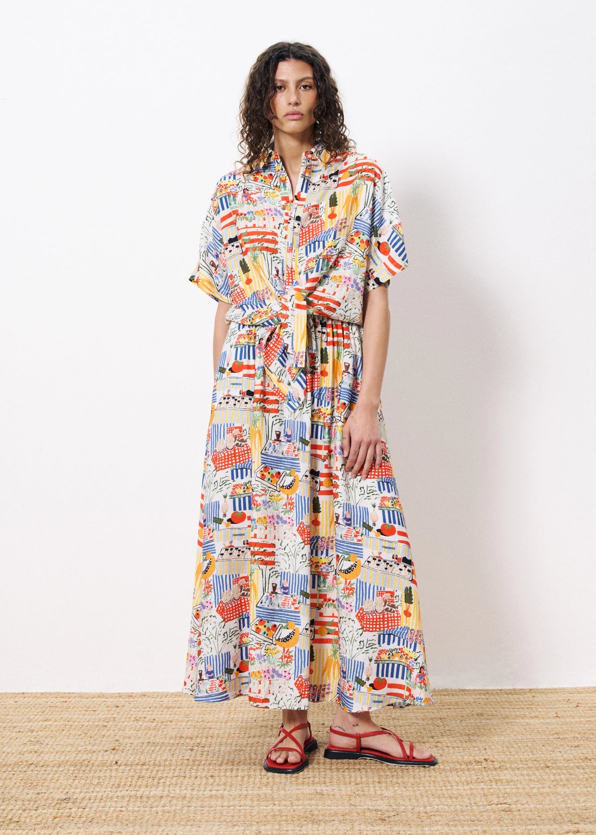 FRNCH Corentine Skirt - Marche Blanc