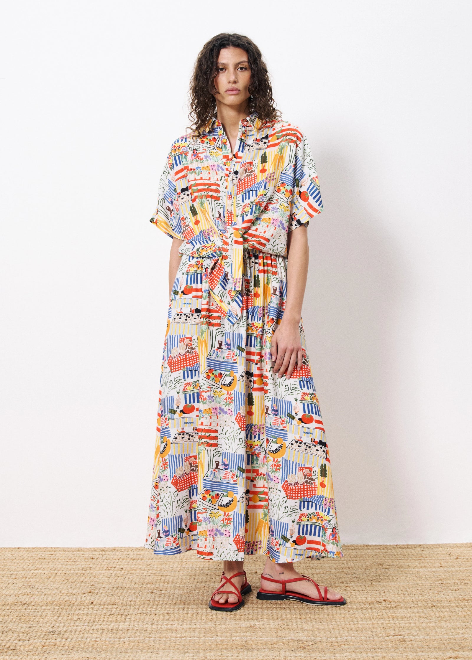 FRNCH Corentine Skirt - Marche Blanc