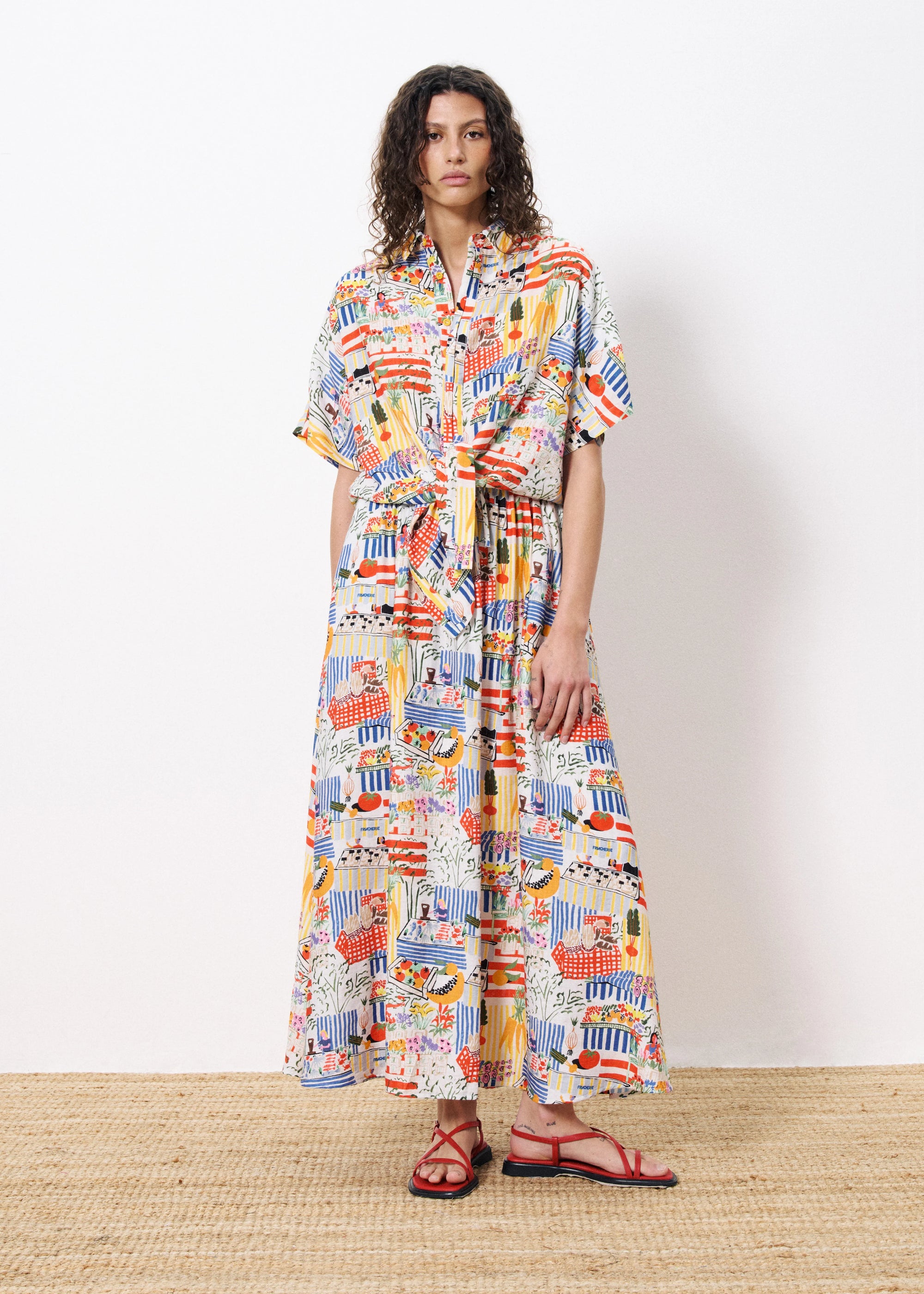 FRNCH Celiane Blouse - Market Print