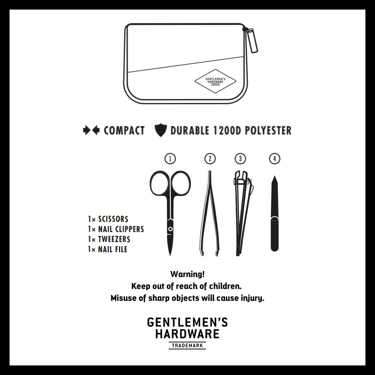 Gentlemen's Hardware Cut Above The Rest Manicure Set