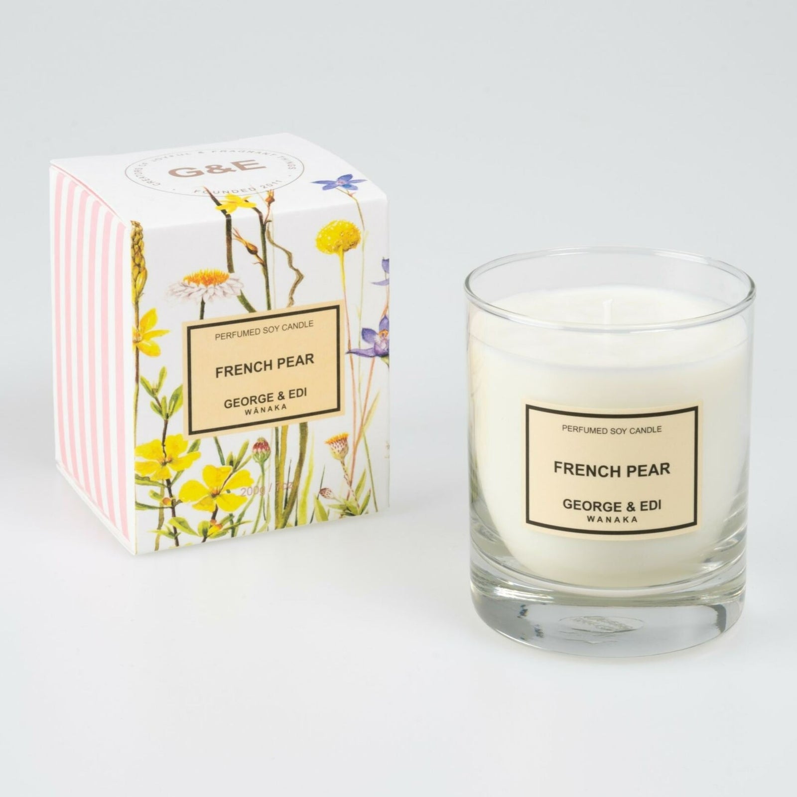 george & edi standard perfumed candle french pear