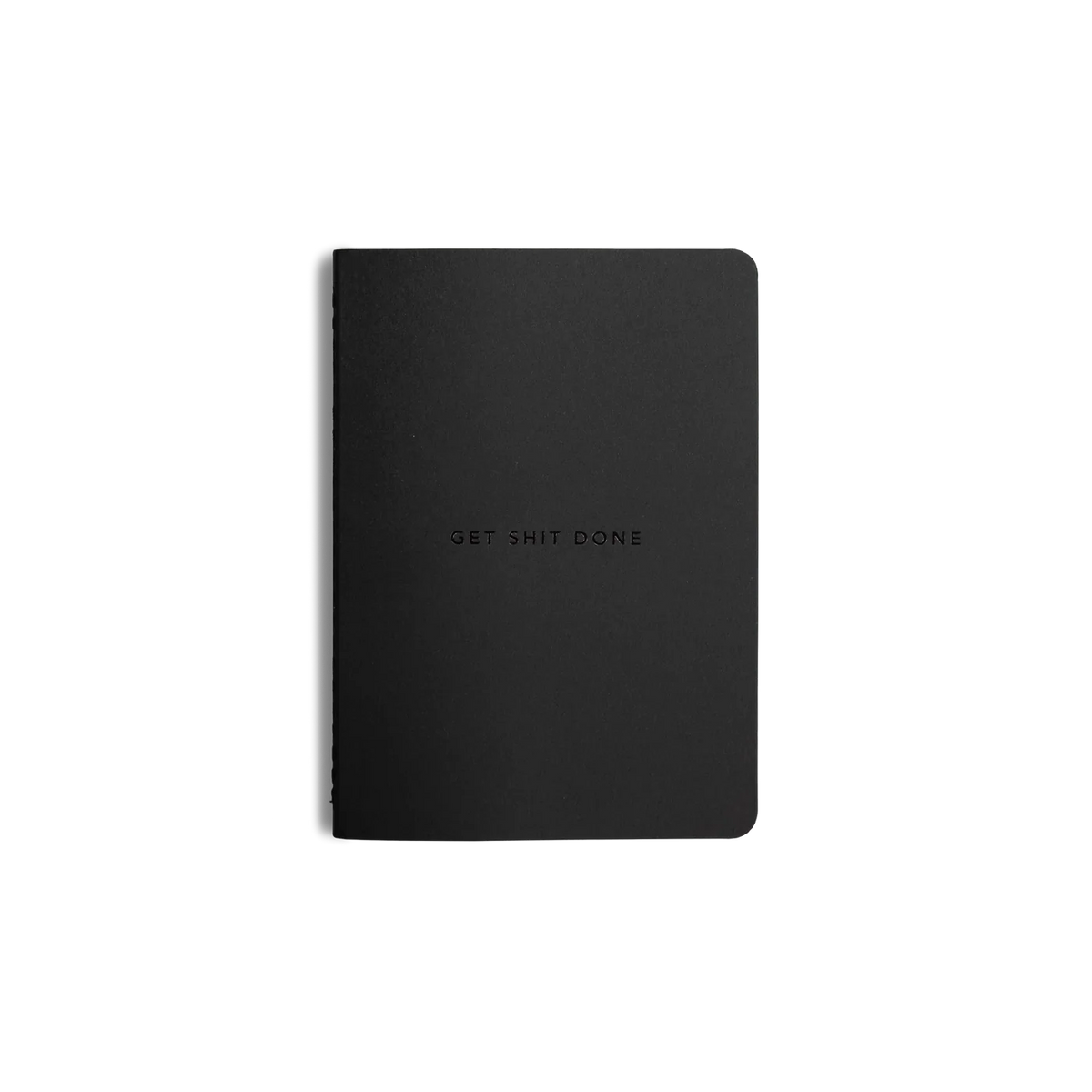 Get Shit Done Minimal Notebook A6 - Black