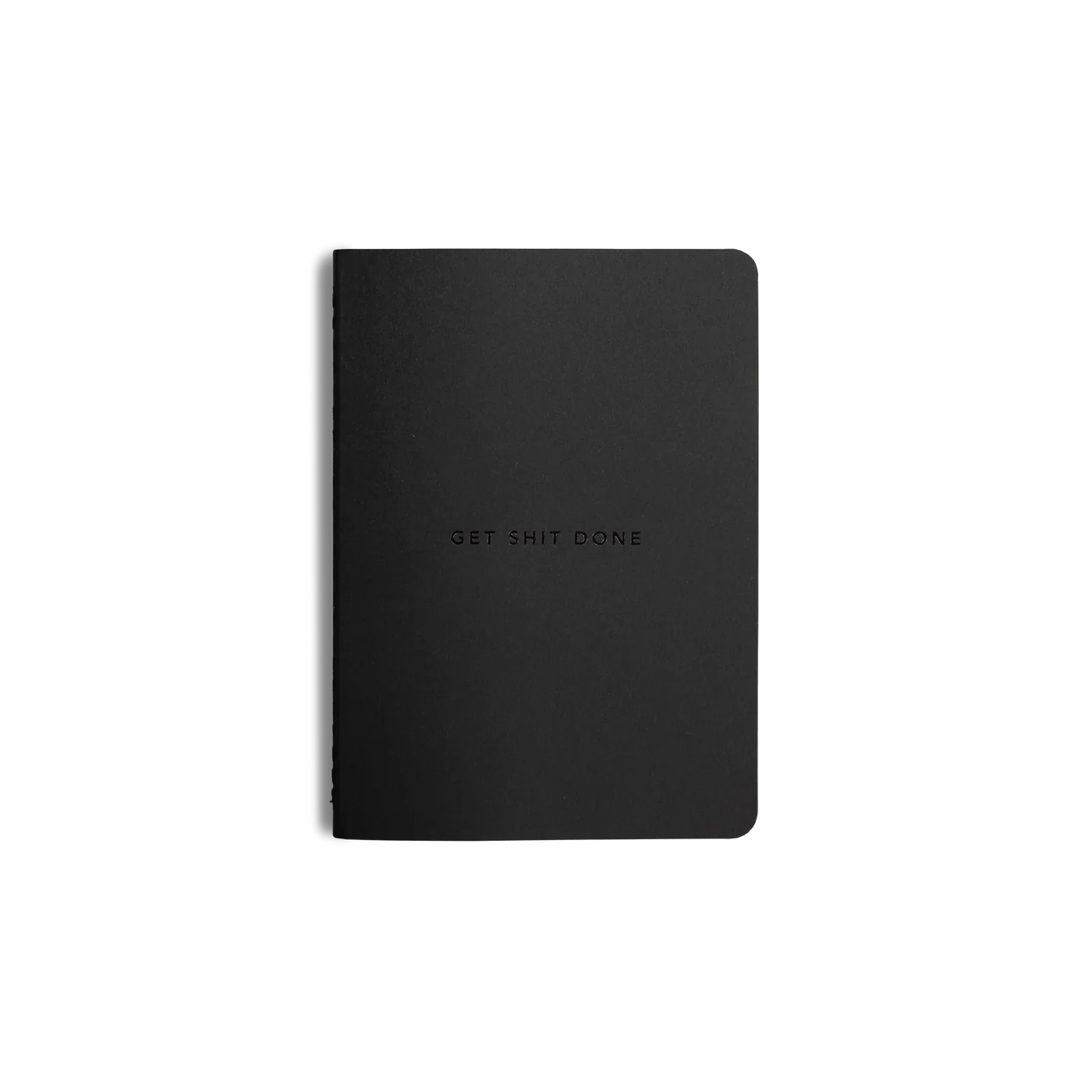 Get Shit Done Minimal Notebook A6 - Black