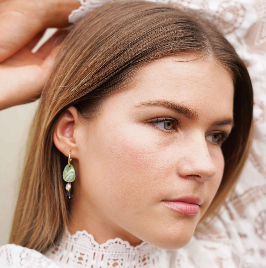 Hagen & Co Chloe Earrings - Sage