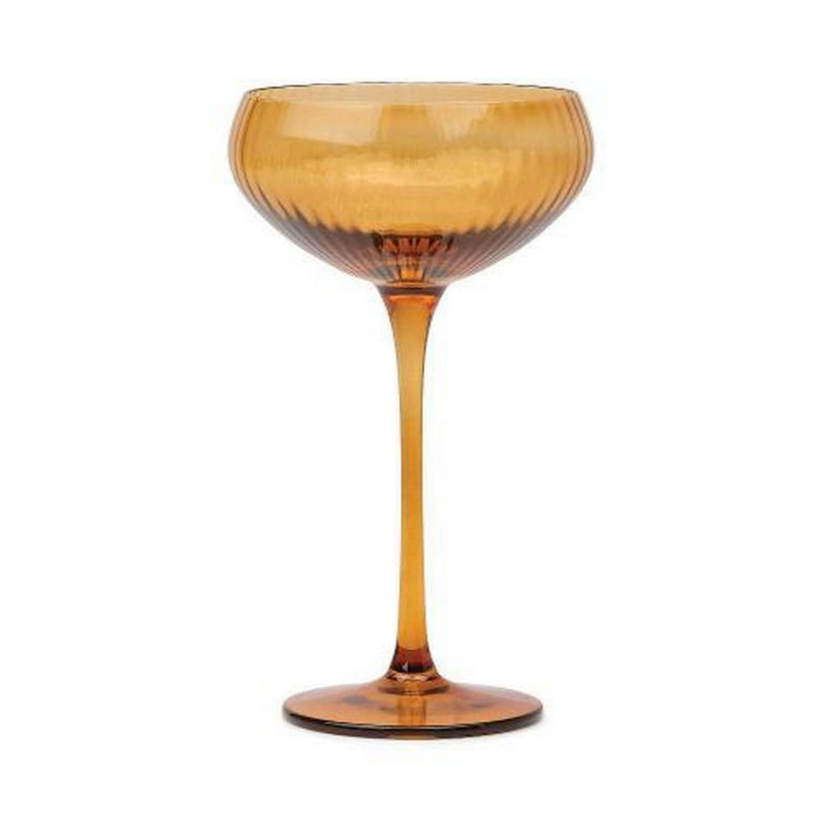 The Lou Coupe Glass - Set of 2 - Amber