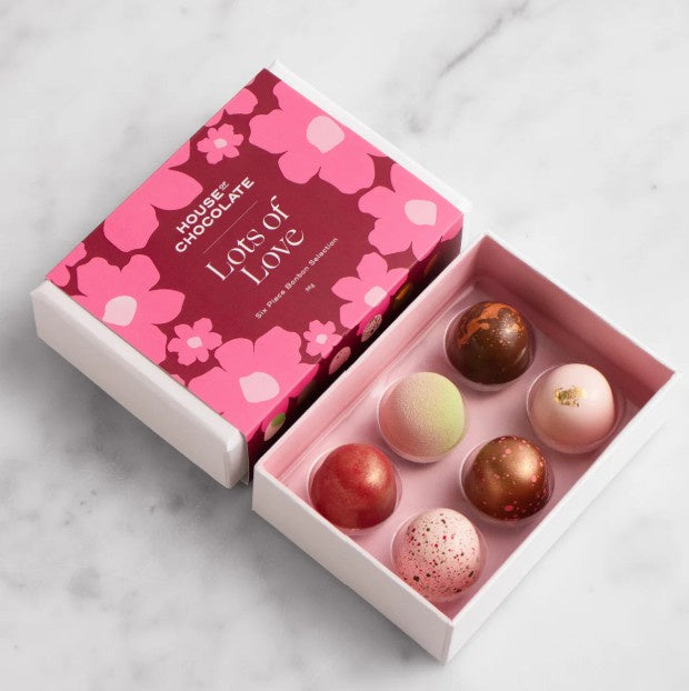 House of Chocolate Lots of Love Bonbons - Box of 6
