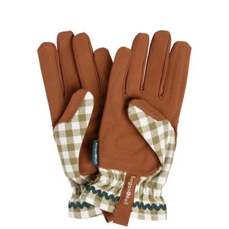Burgon & Ball Gardening Gloves - Olive Check