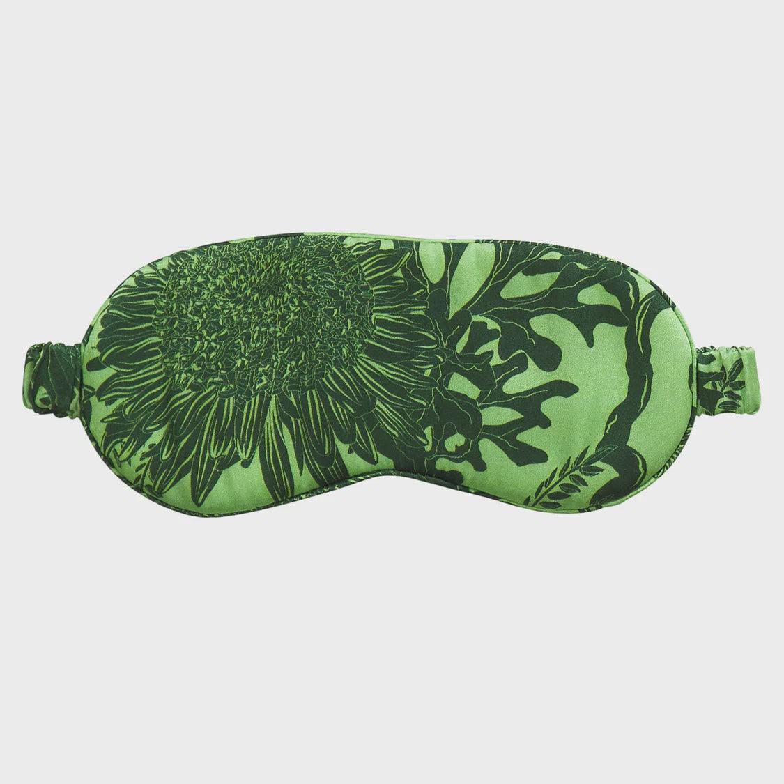 Sage and Clare Delphine Silk Eye Mask - Key Lime