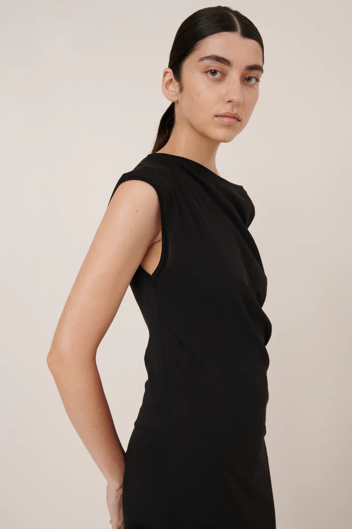 Kowtow Asymmetric Dress - Black