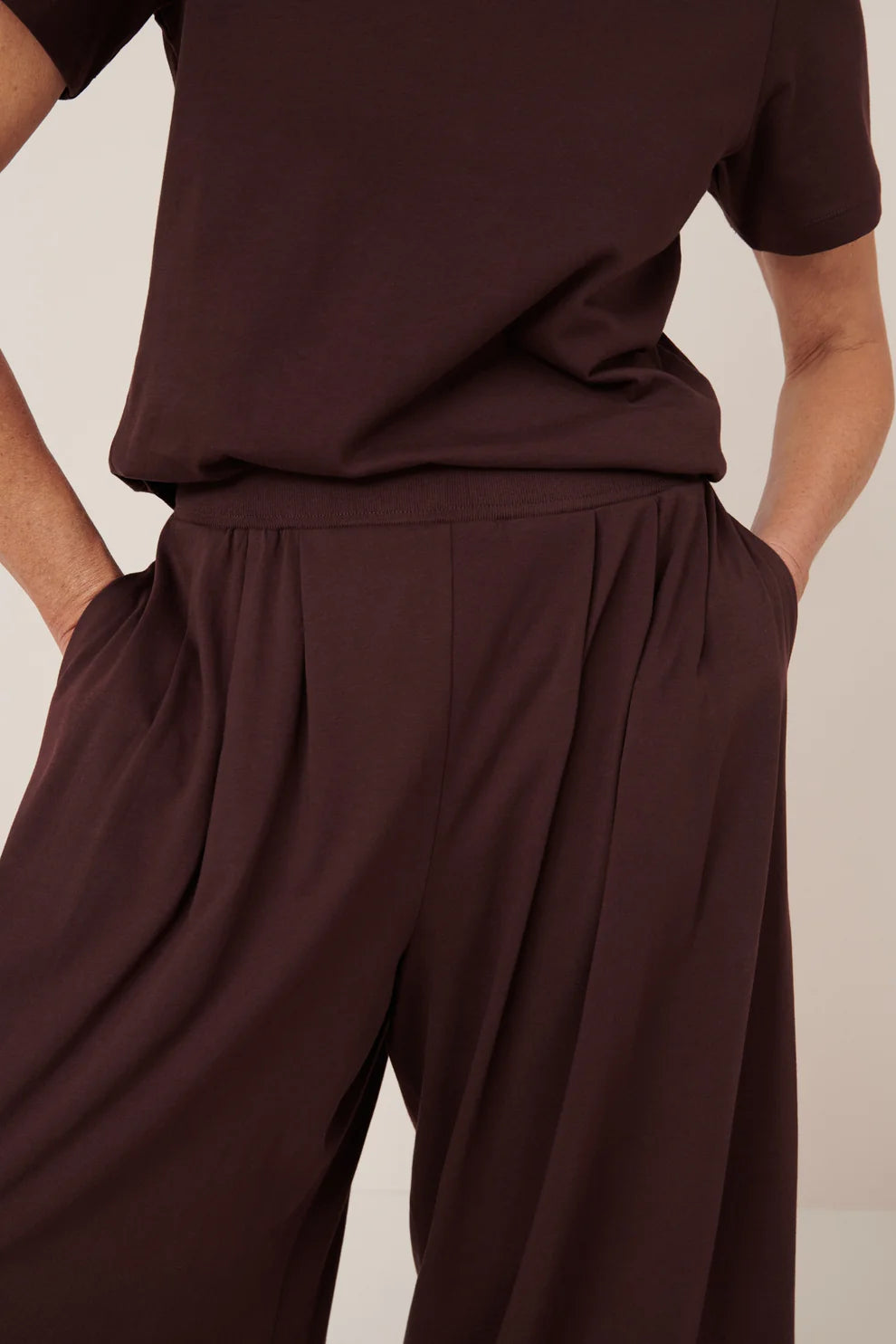Kowtow Drape Pant - Mahogany
