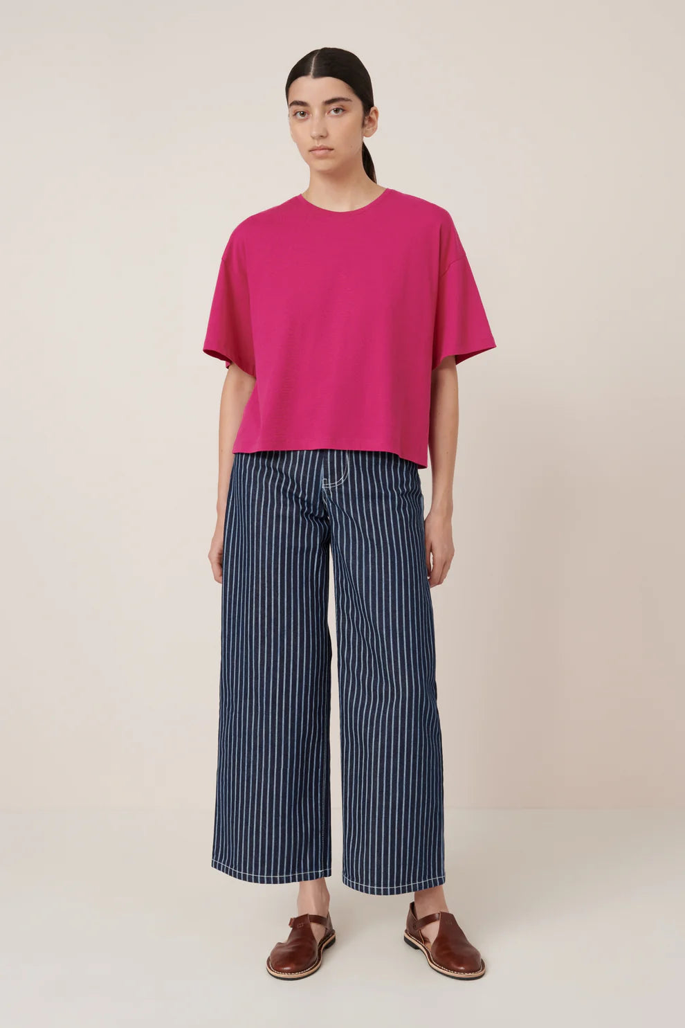Kowtow Light Boxy Tee - Magenta