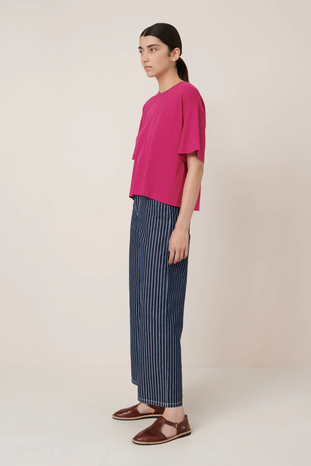 Kowtow Light Boxy Tee - Magenta