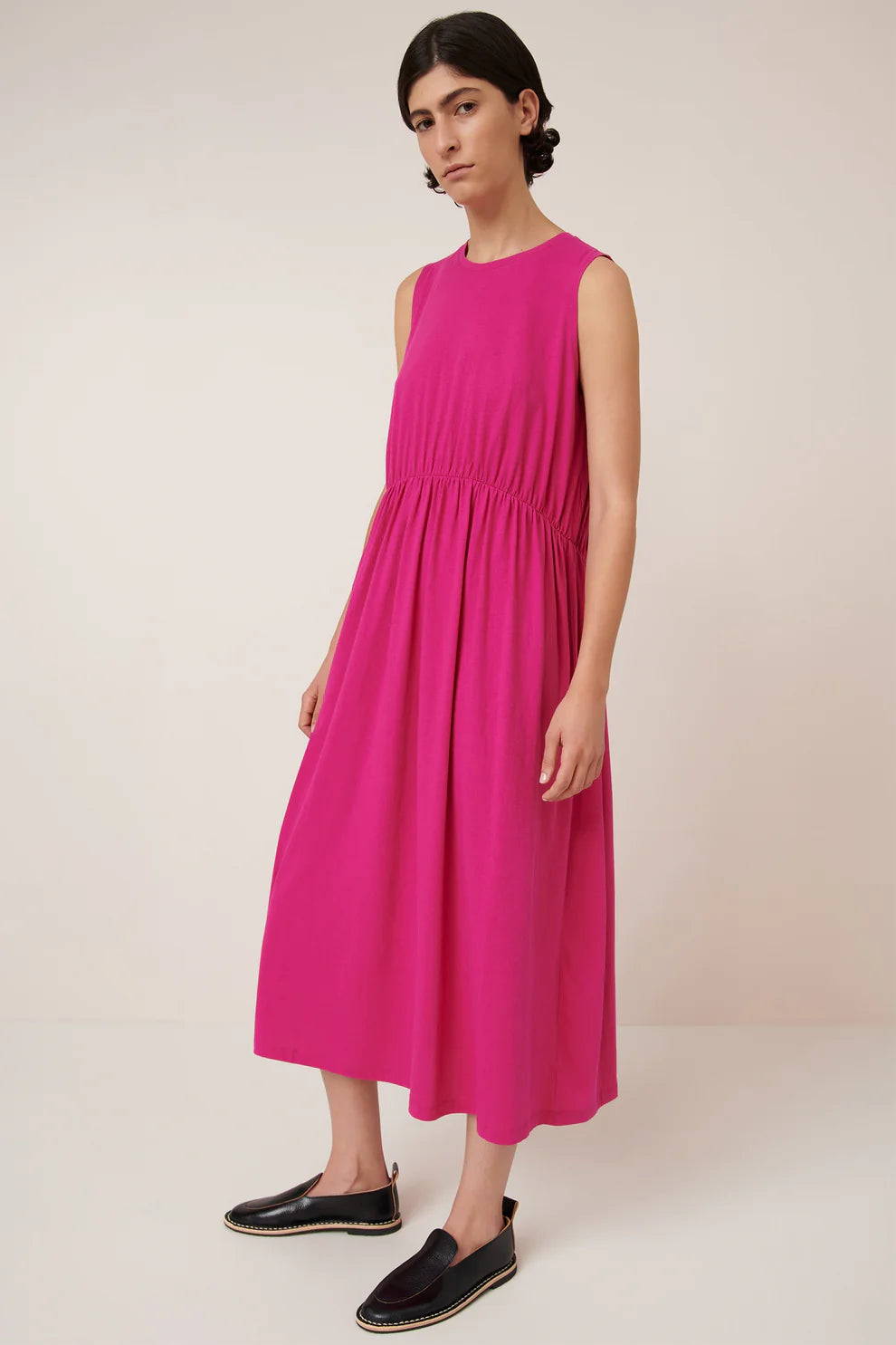 Kowtow Light Curve Dress - Magenta