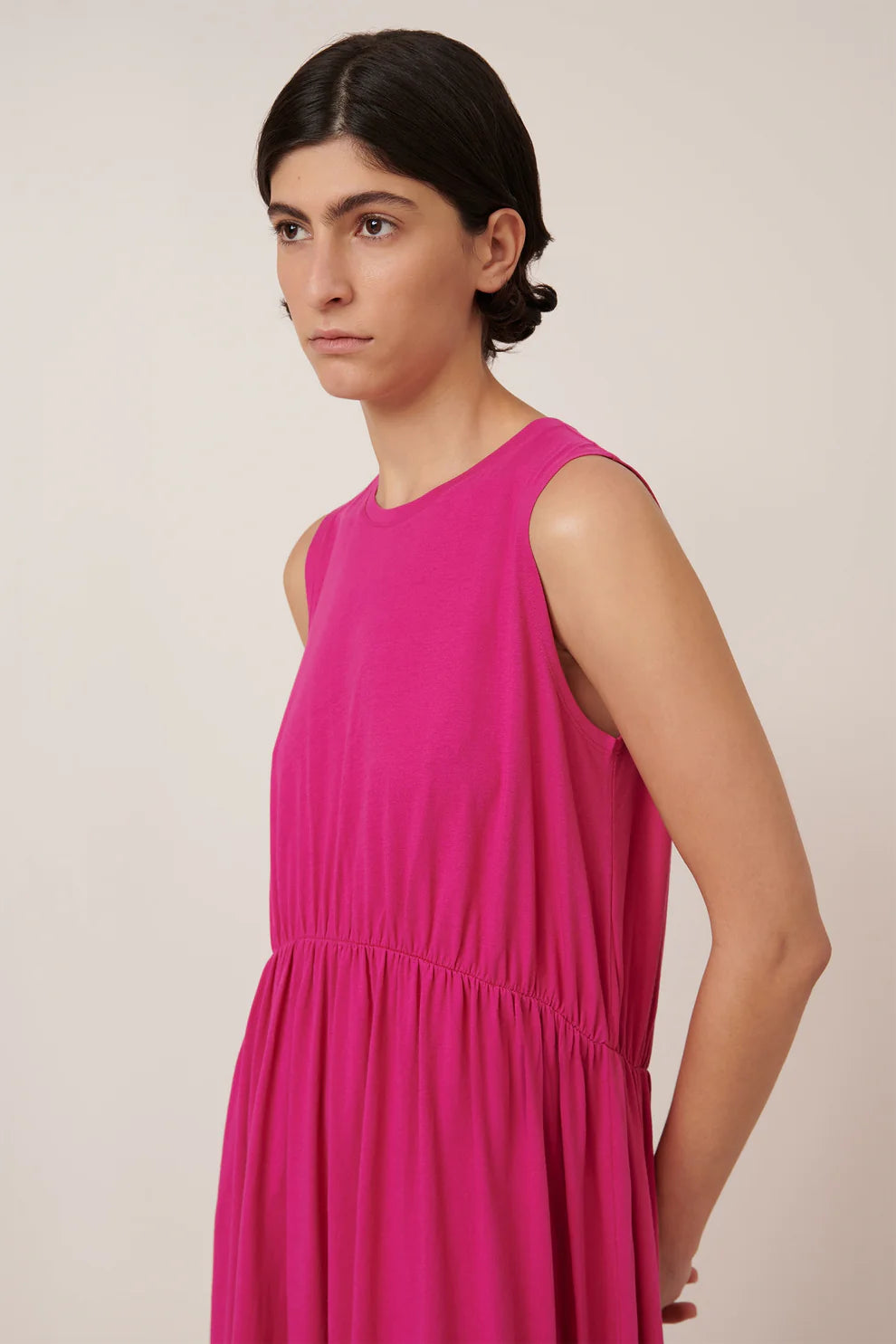 Kowtow Light Curve Dress - Magenta