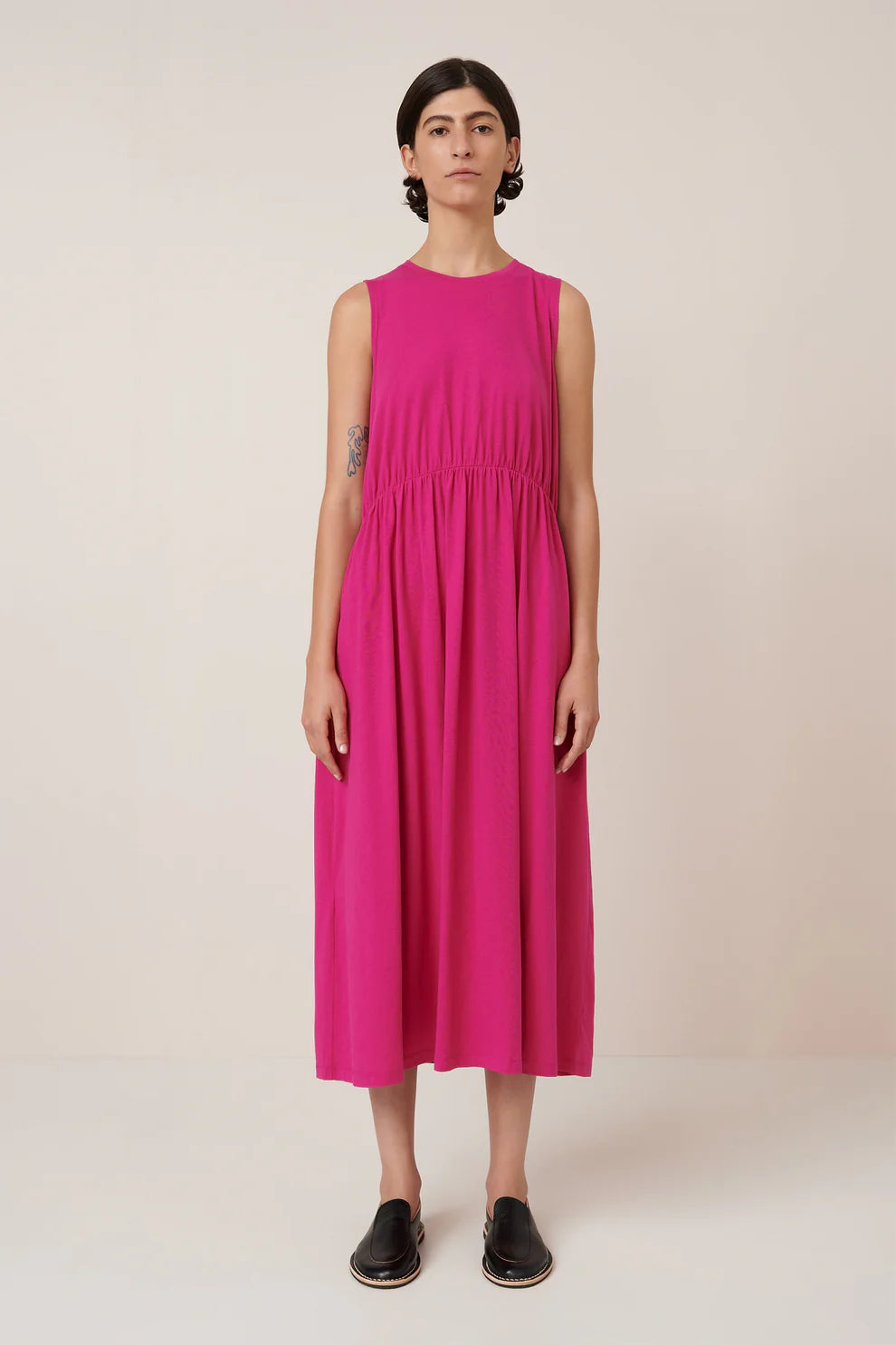 Kowtow Light Curve Dress - Magenta