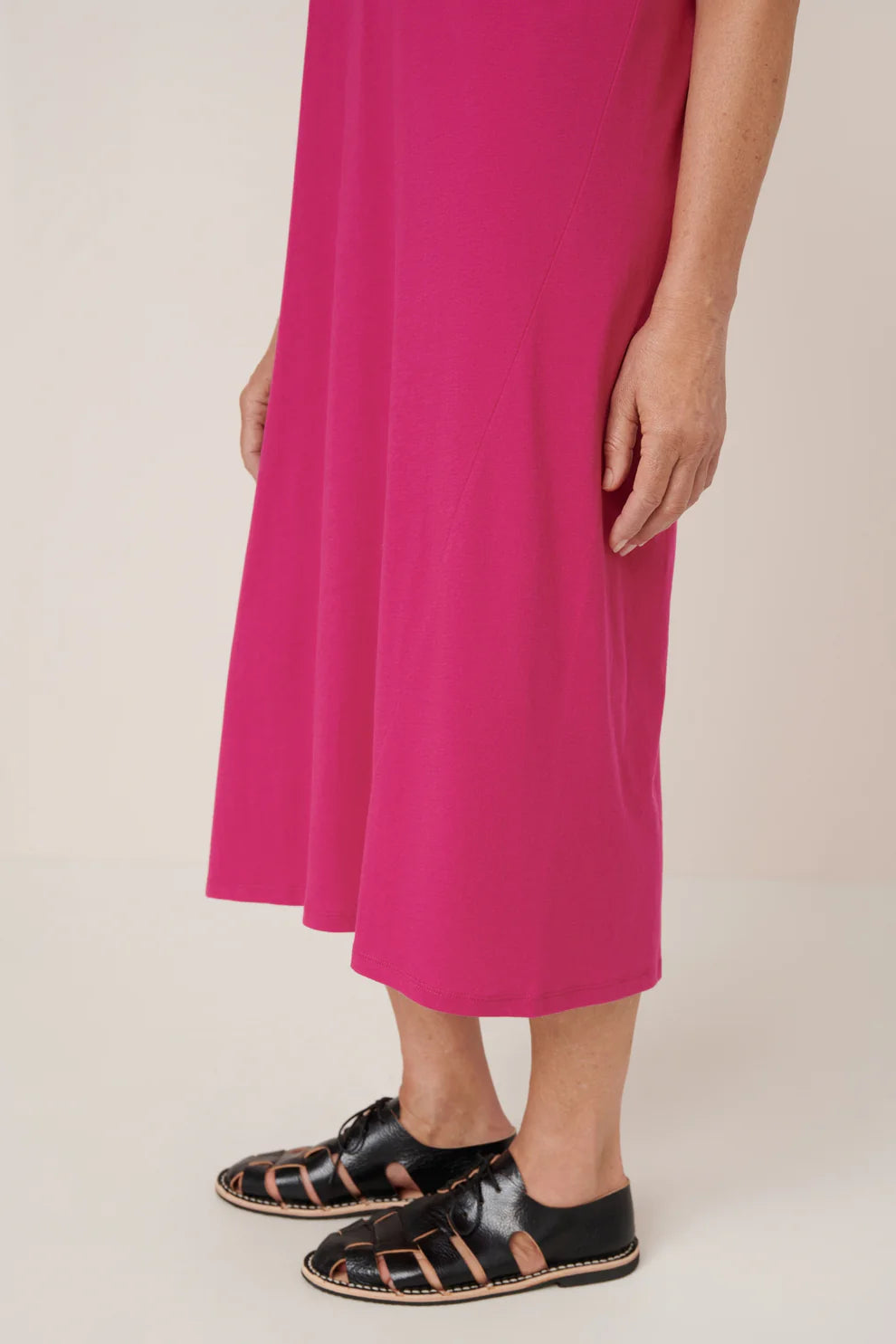 Kowtow Light Tee Dress - Magenta