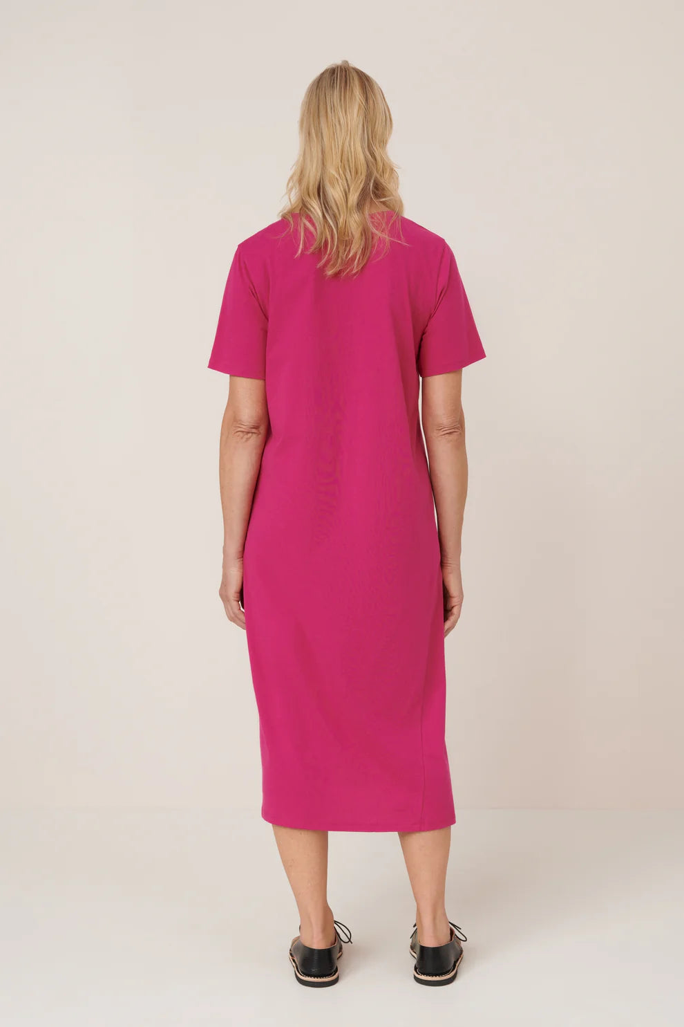 Kowtow Light Tee Dress - Magenta