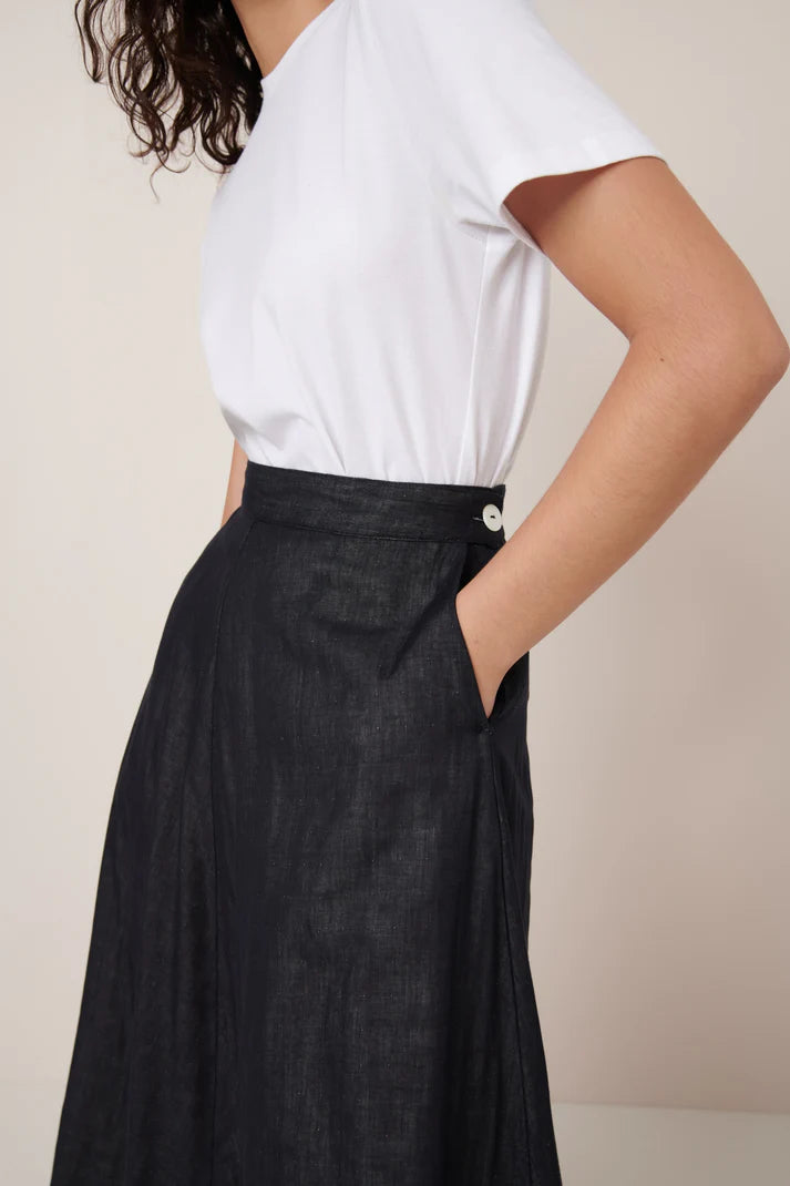 Kowtow Rotation Skirt - Black Ecru