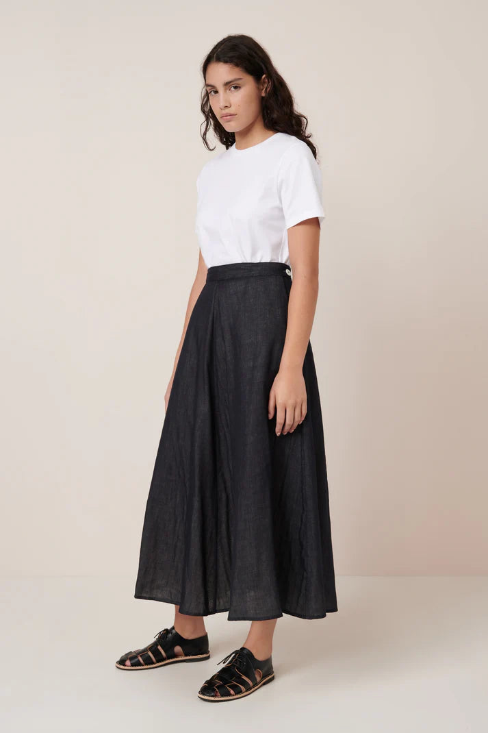 Kowtow Rotation Skirt - Black Ecru