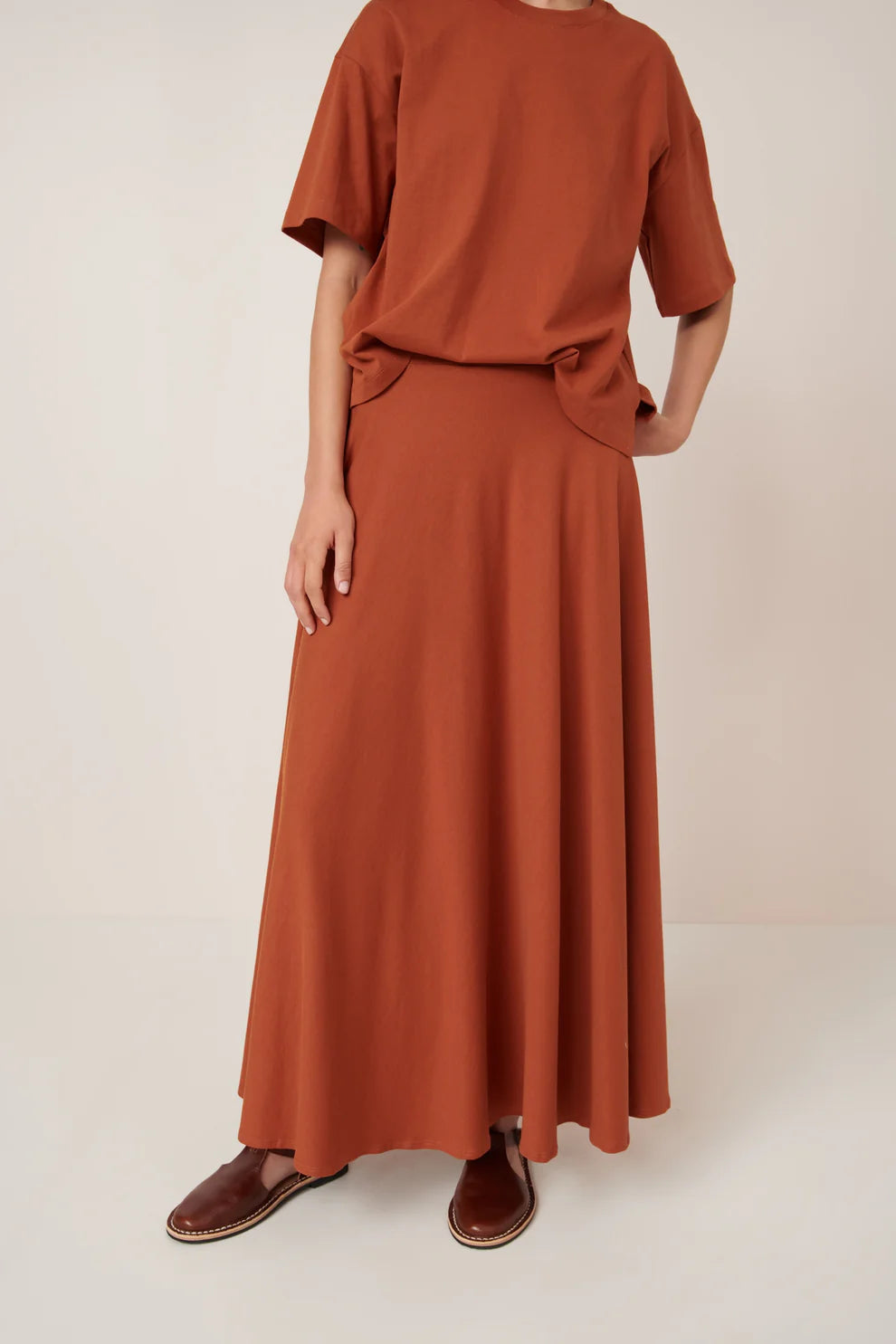 Kowtow Sphere Skirt - Clay Red