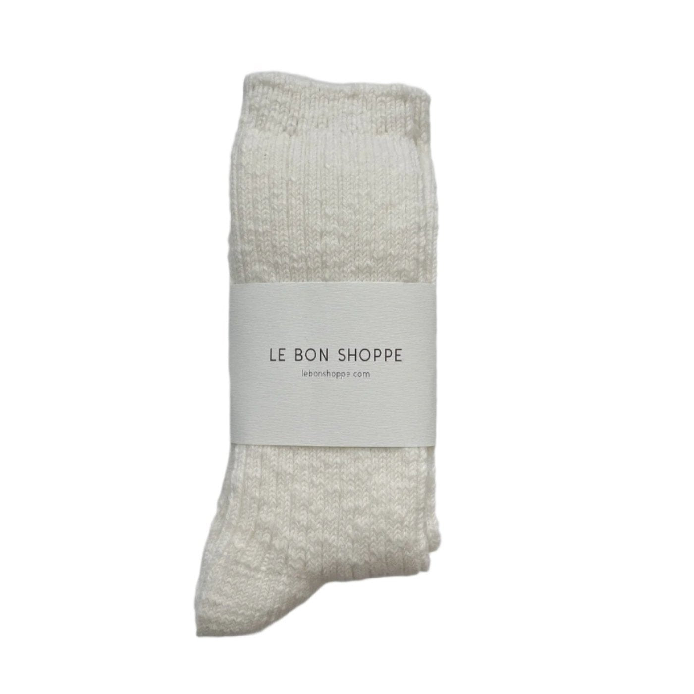 Le Bon Shoppe Cottage Socks - White Linen