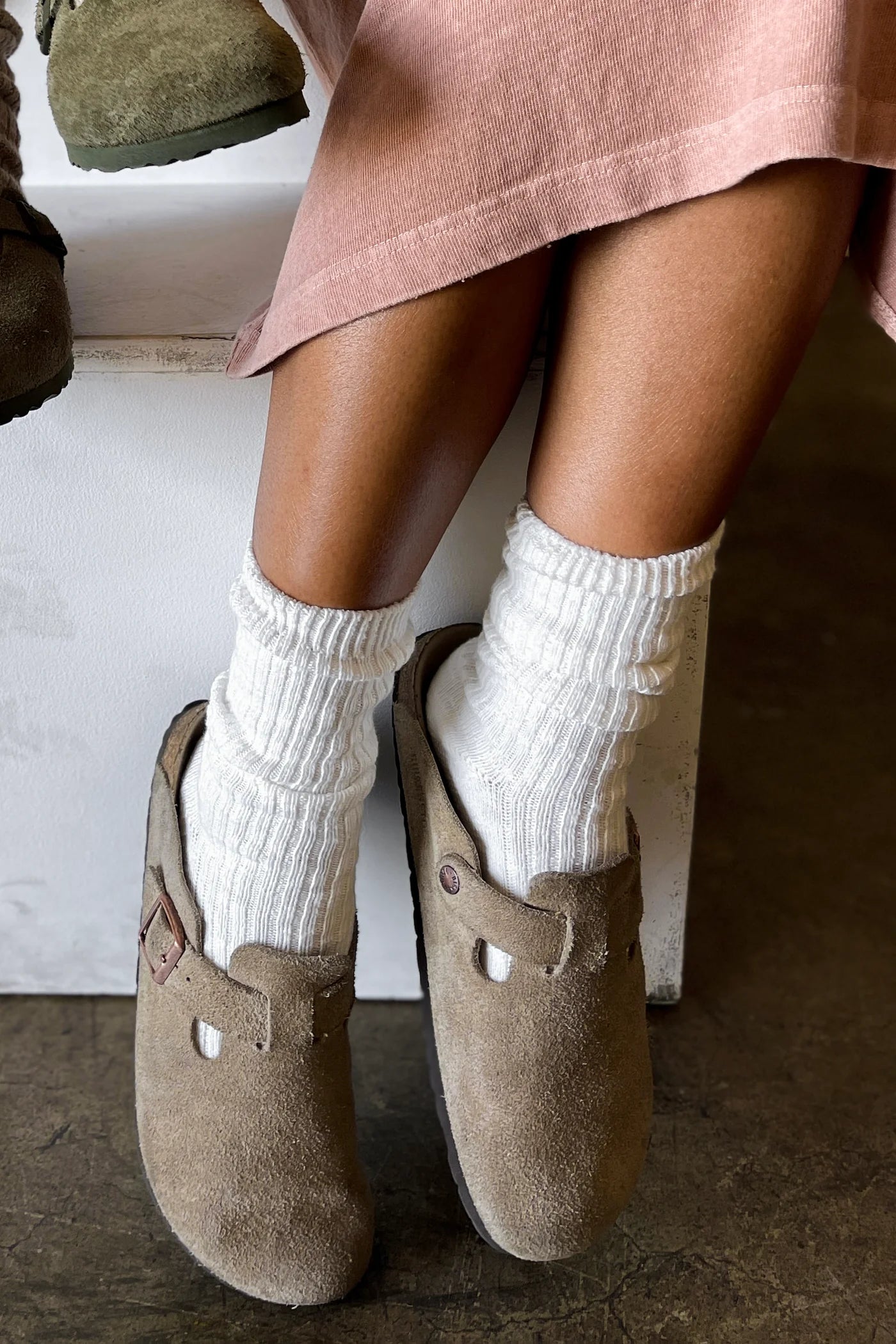 Le Bon Shoppe Cottage Socks - White Linen