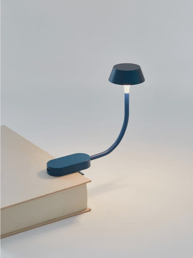 Lexon Mimi Clip-On Reading Light - Dark Blue