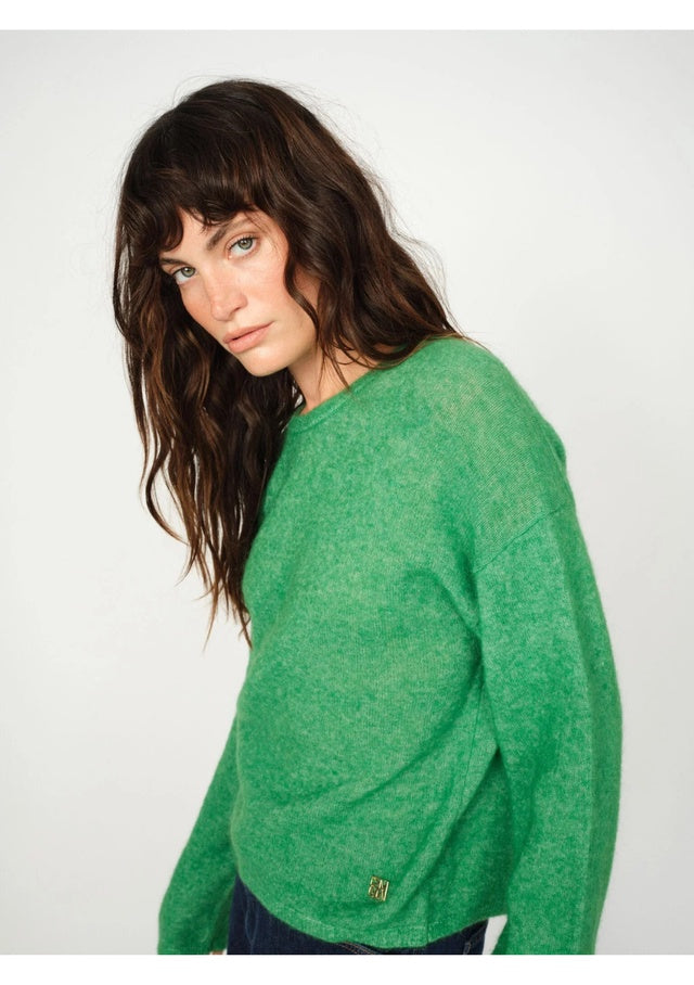 Mos Mosh Mape O Neck Knit - Amazon