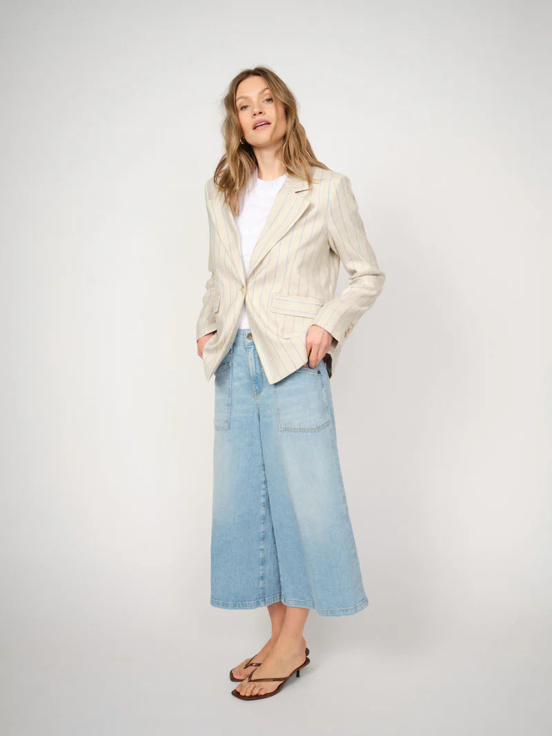 Mos Mosh Sagai Culotte Jeans - Light Blue