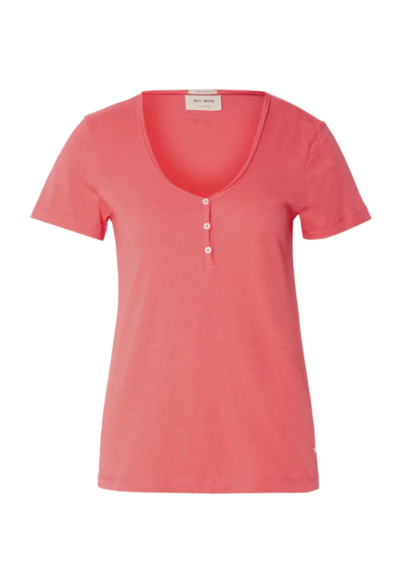 Mos Mosh Astin Basic Tee - Cayenne