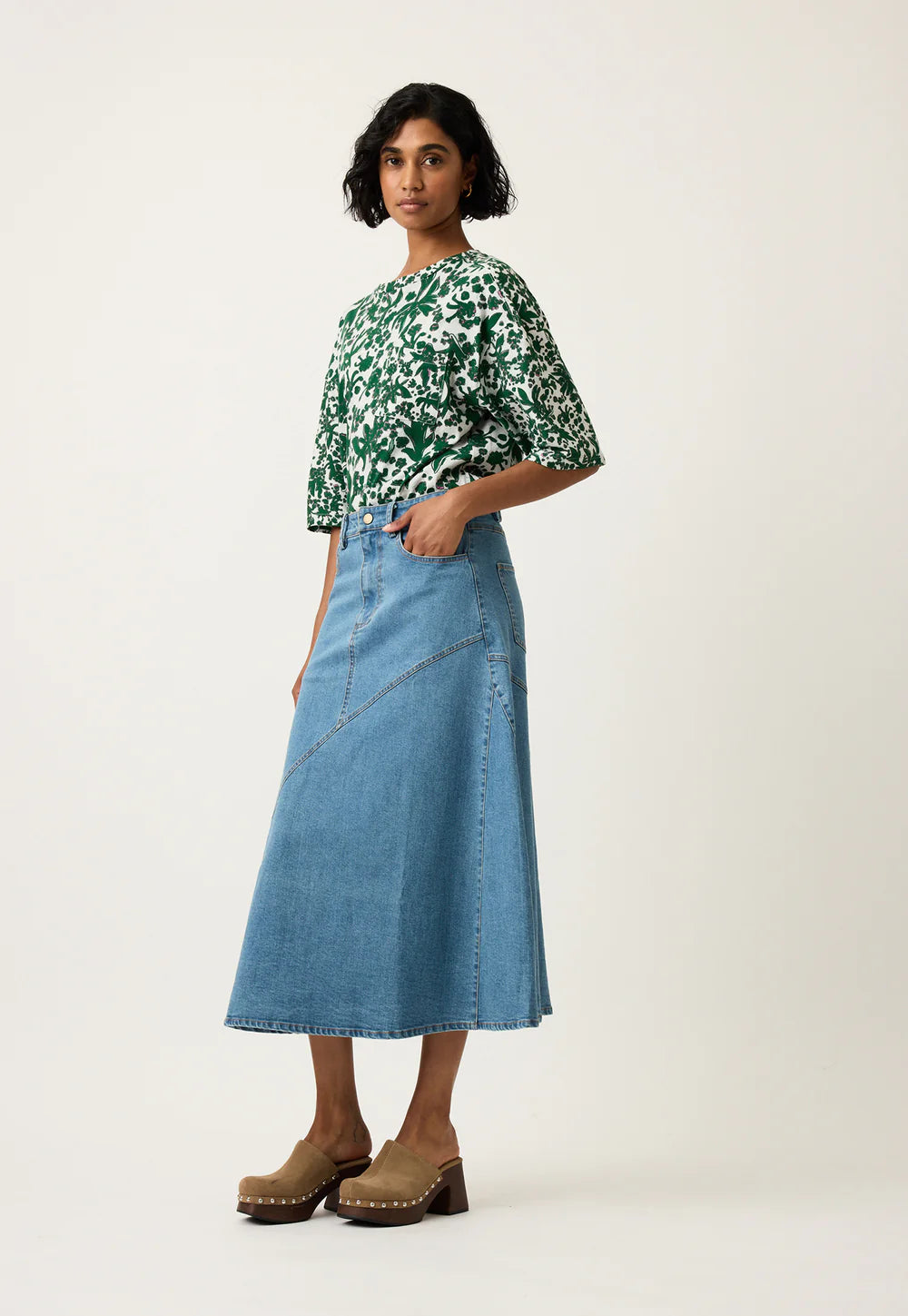 Nancybird Aurora Skirt - Denim