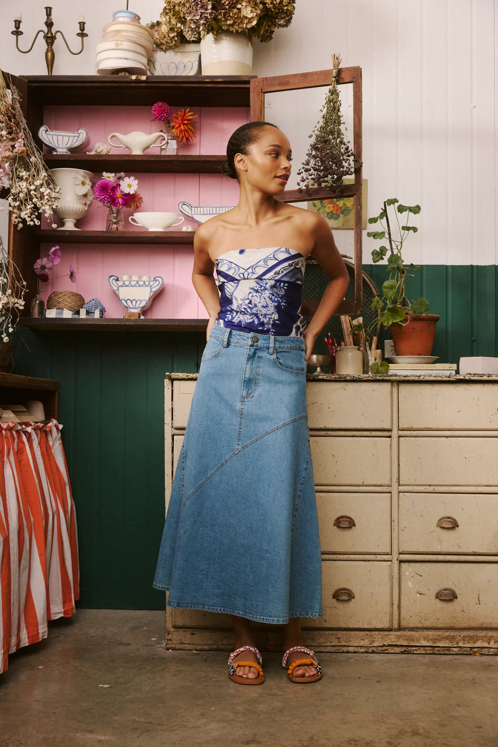 Nancybird Aurora Skirt - Denim
