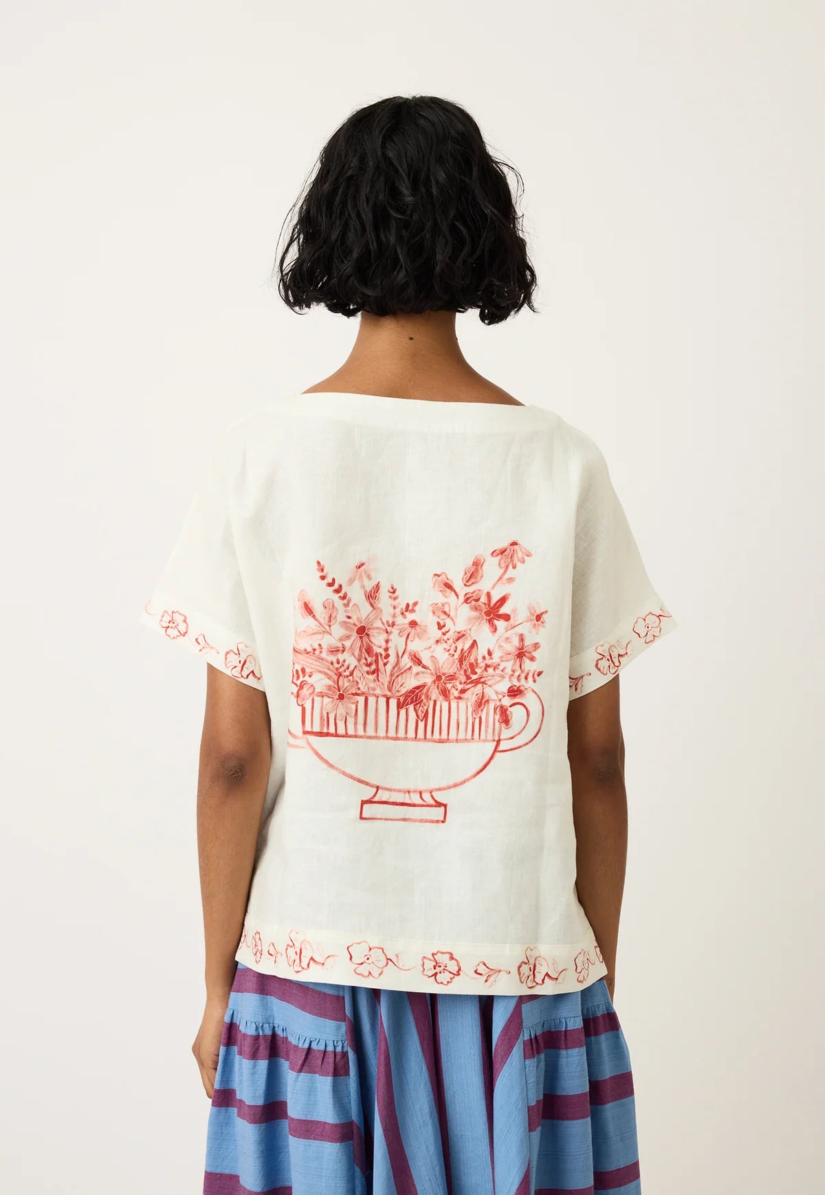 Nancybird Dolman Top - Red Vase