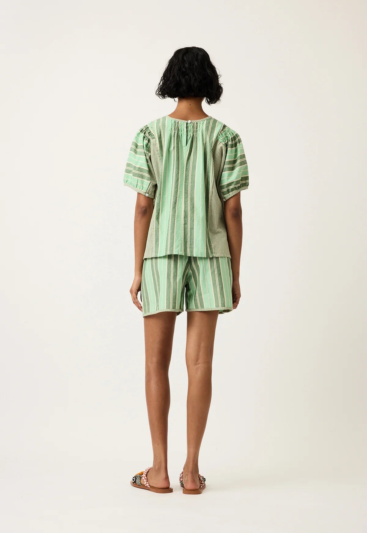 Nancybird Jolene Top - Green Stripes