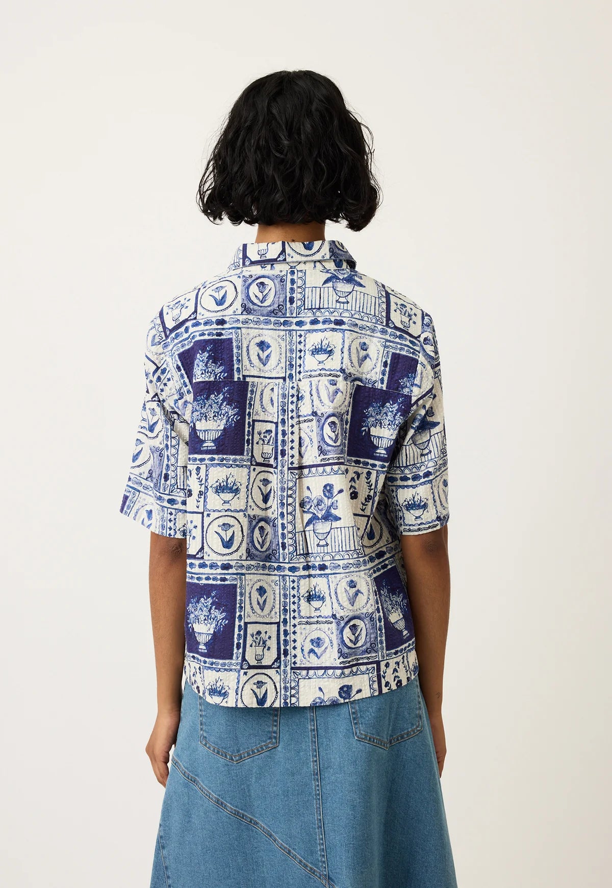Nancybird Summer Shirt - Lyon Tile