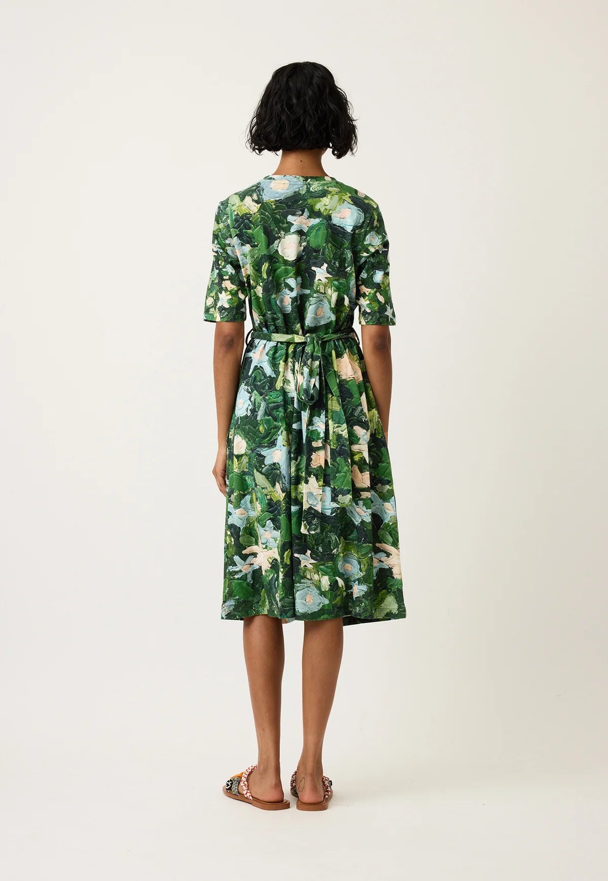 Nancybird Terra Short Sleeve Wrap Dress - Garden