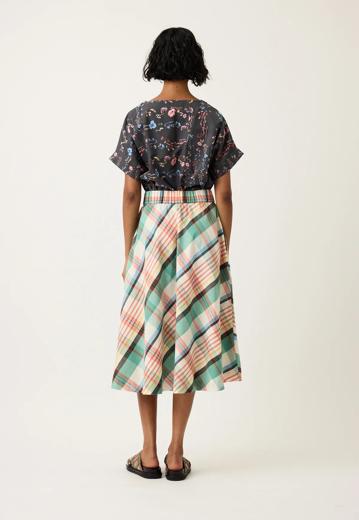 Nancybird Wave Skirt - Summer Check