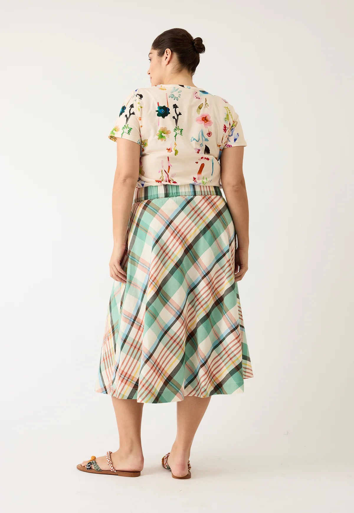 Nancybird Wave Skirt - Summer Check